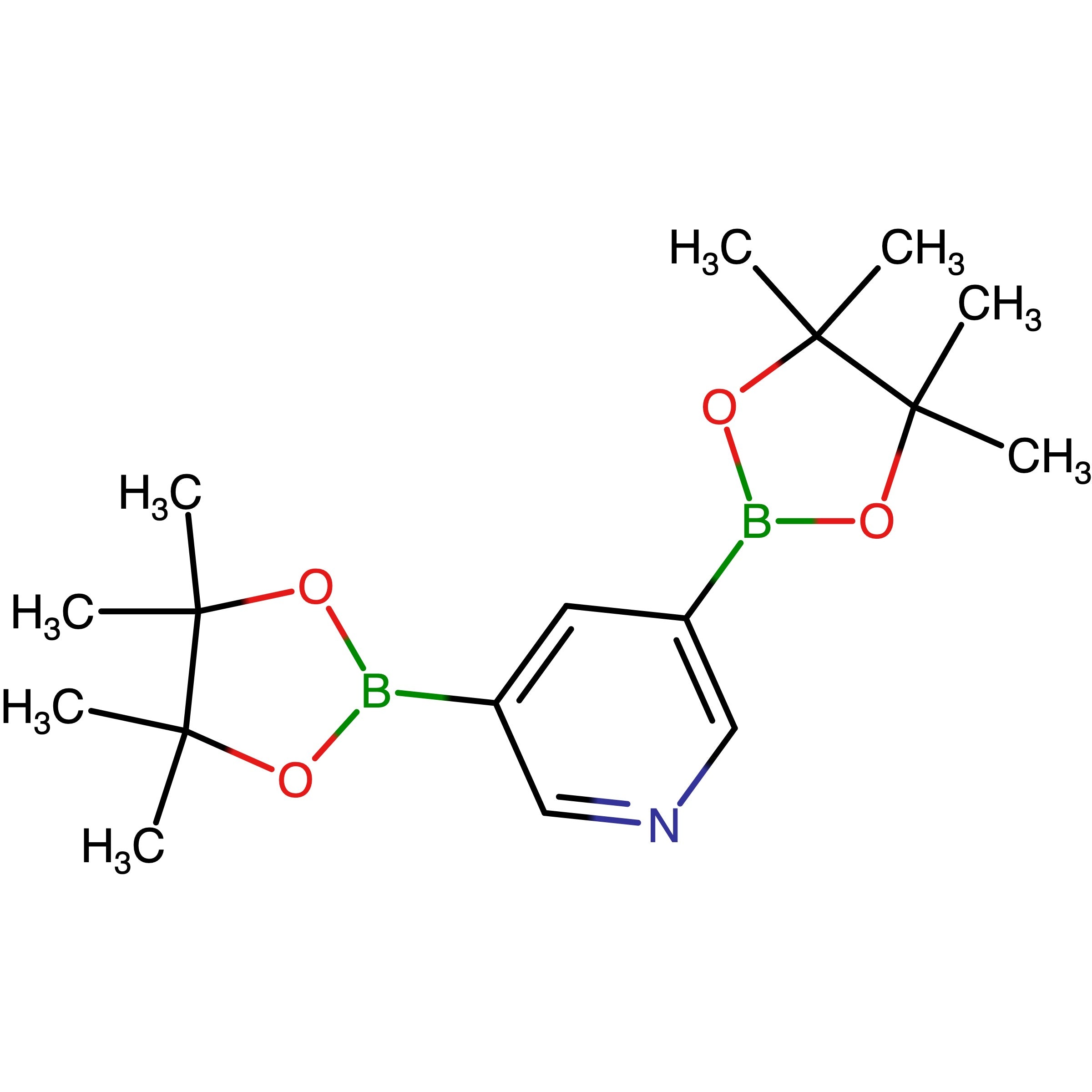 CAS 1012085-50-5 | 3,5-Bis(4,4,5,5-tetramethyl-1,3,2-dioxaborolan-2-yl)pyridine | MFCD12923191