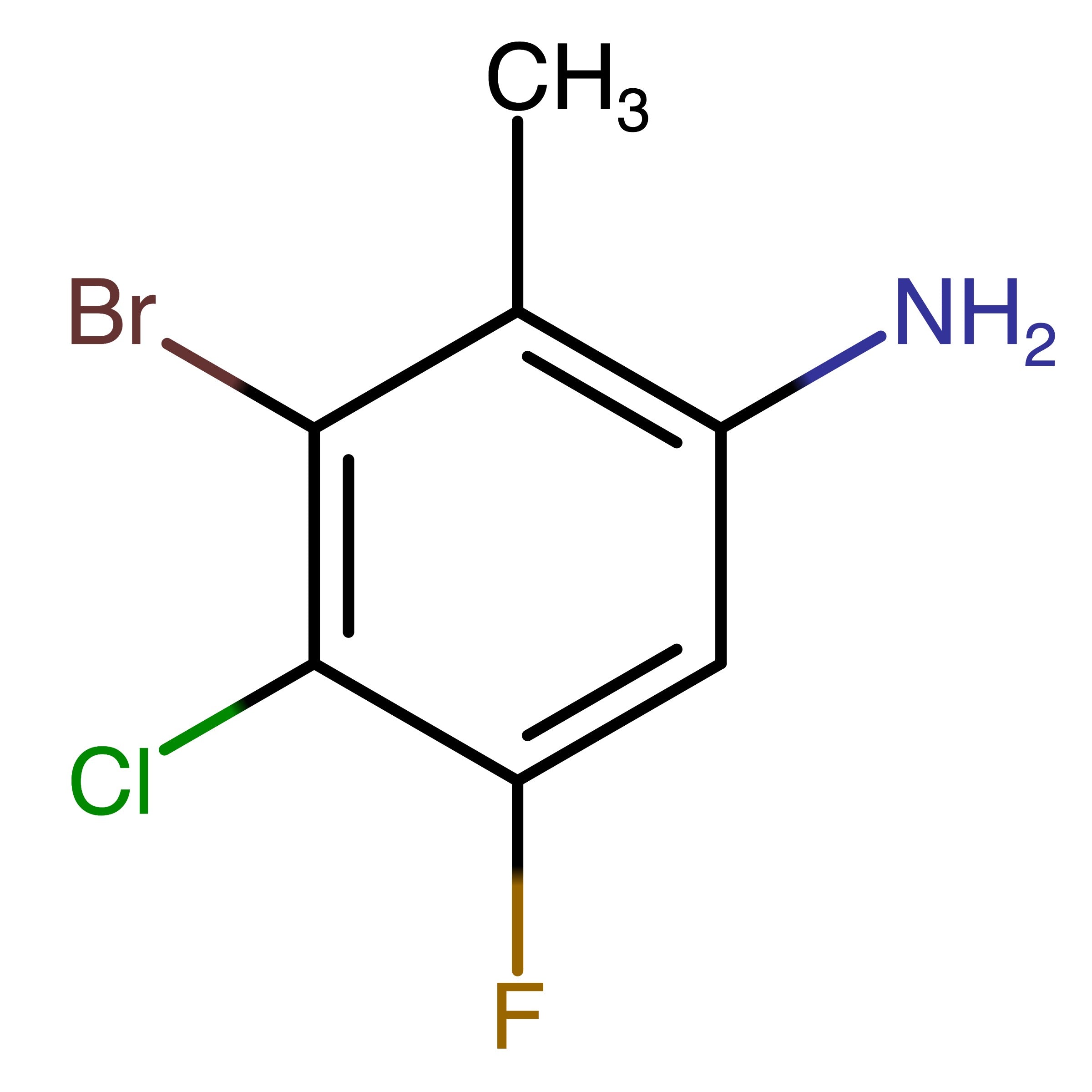 CAS 2368909-54-8 | 3-Bromo-4-chloro-5-fluoro-2-methylaniline | MFCD32902506