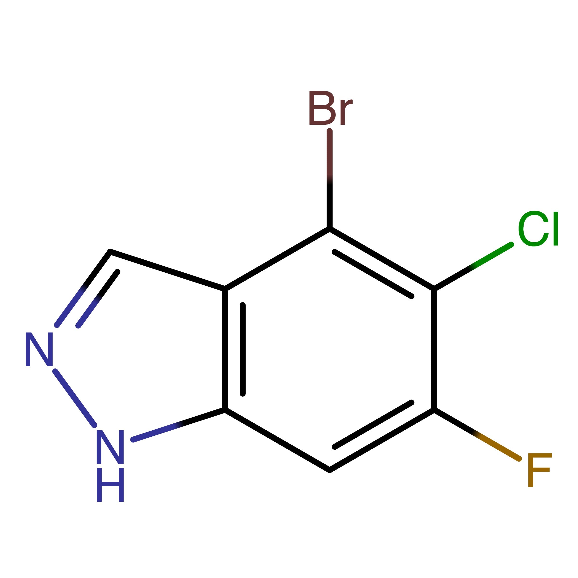 CAS 2368909-55-9 | 4-Bromo-5-chloro-6-fluoro-1H-indazole | MFCD32661376