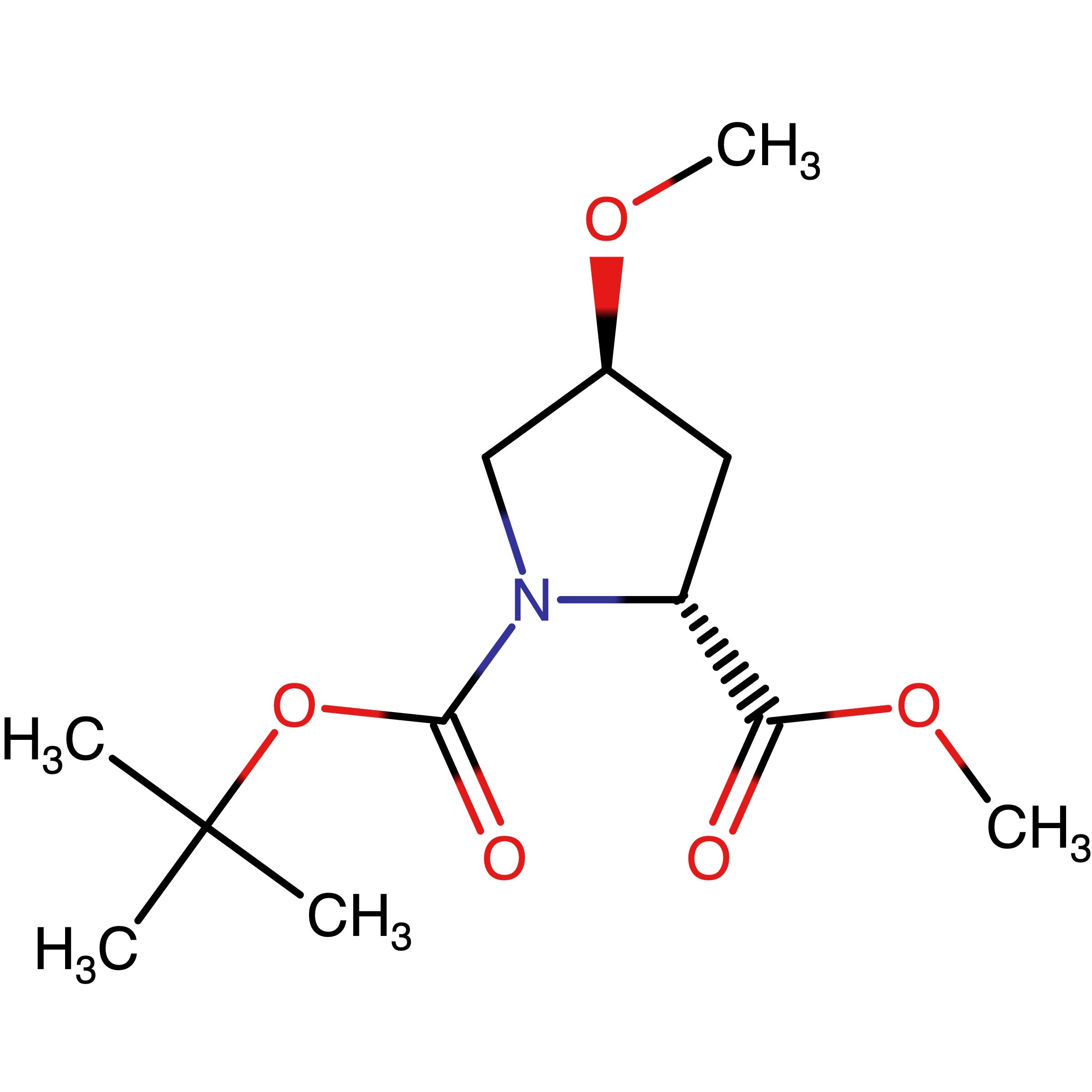 CAS 1147107-21-8 | 1-(tert-Butyl) 2-methyl (2R,4S)-4-methoxypyrrolidine-1,2-dicarboxylate