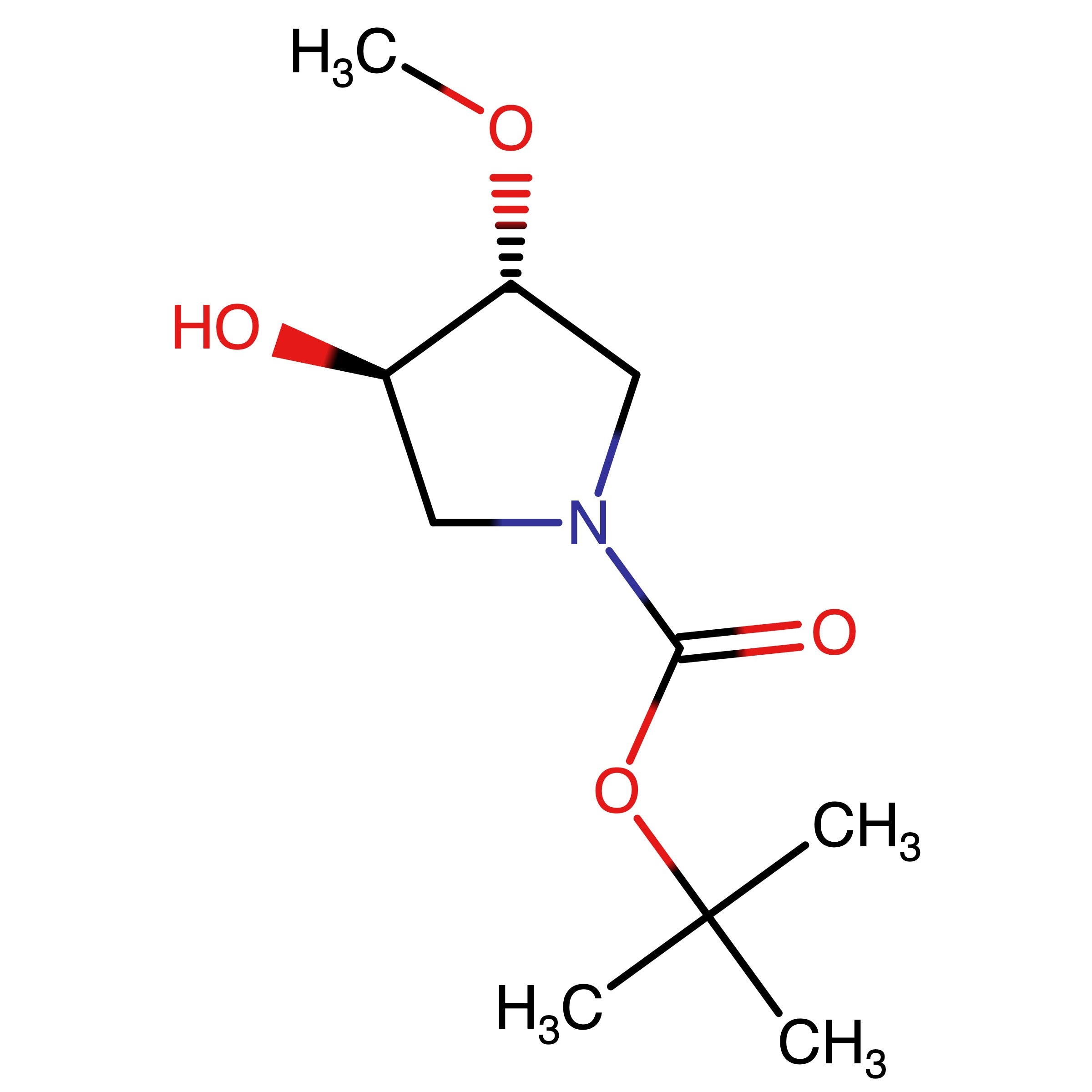 CAS 1864003-19-9 | tert-Butyl (3R,4R)-3-hydroxy-4-methoxypyrrolidine-1-carboxylate | MFCD28501909