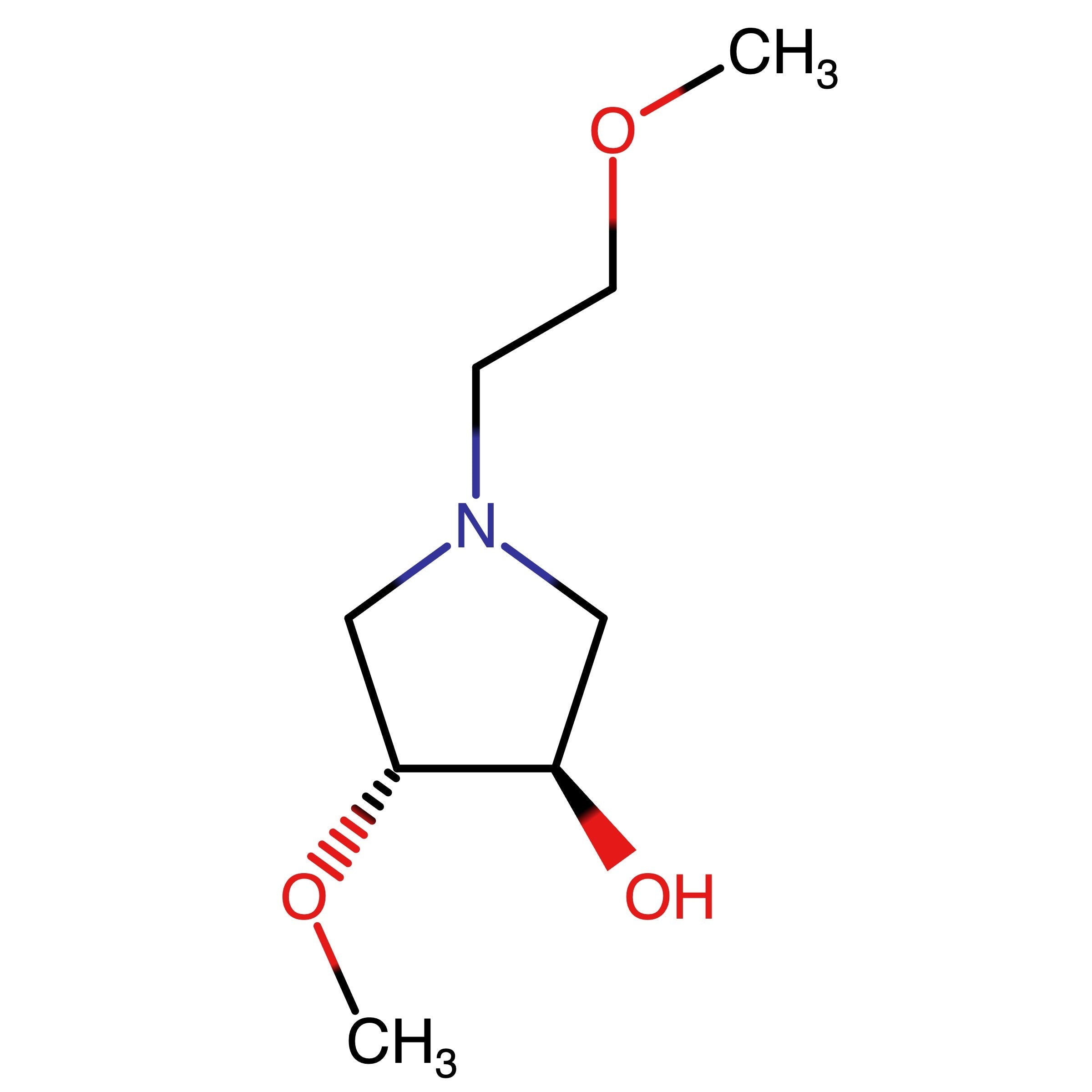 CAS 2278392-57-5 | (3R,4R)-4-Methoxy-1-(2-methoxyethyl)pyrrolidin-3-ol