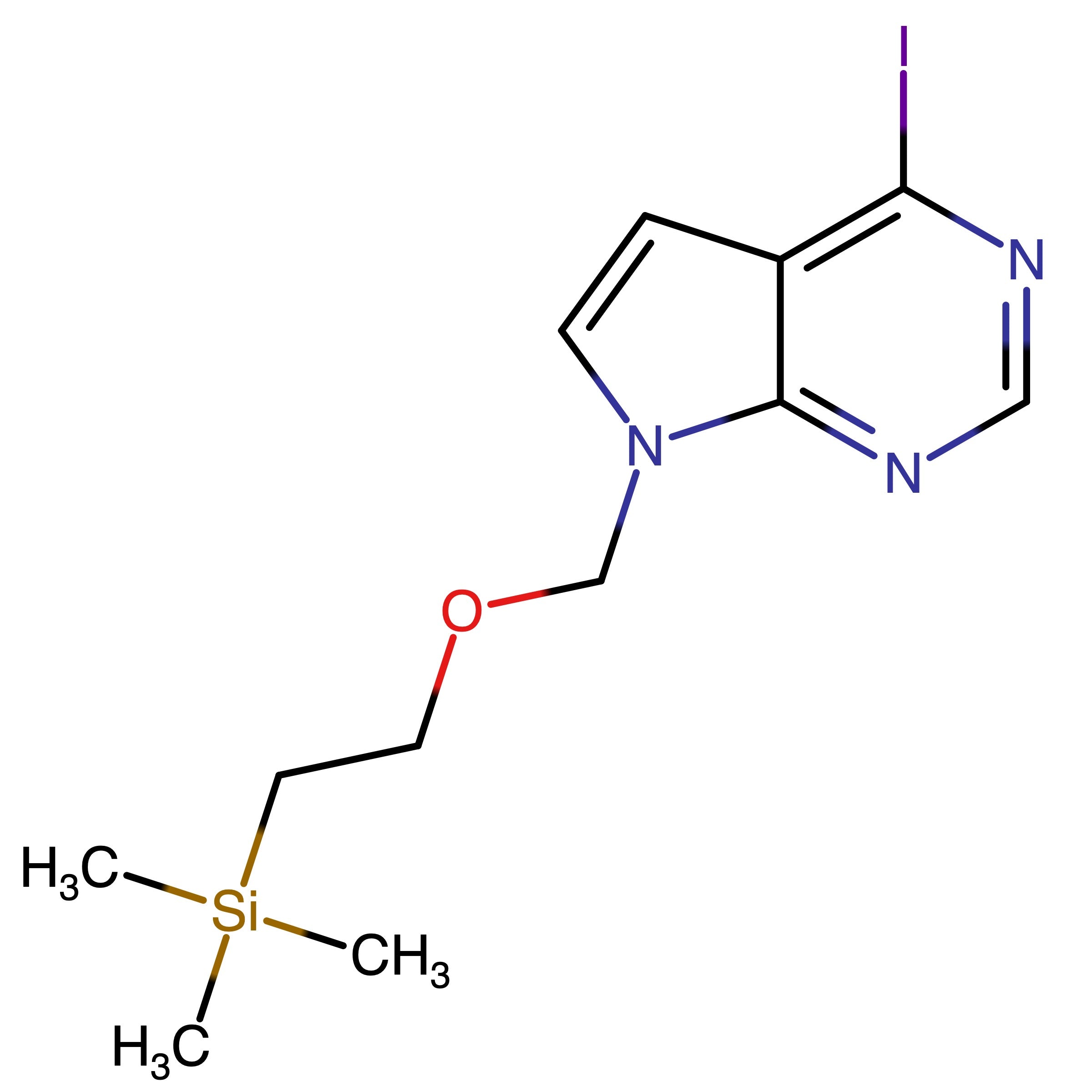 CAS 1100319-02-5 | 4-Iodo-7-((2-(trimethylsilyl)ethoxy)methyl)-7H-pyrrolo[2,3-d]pyrimidine | MFCD29085015