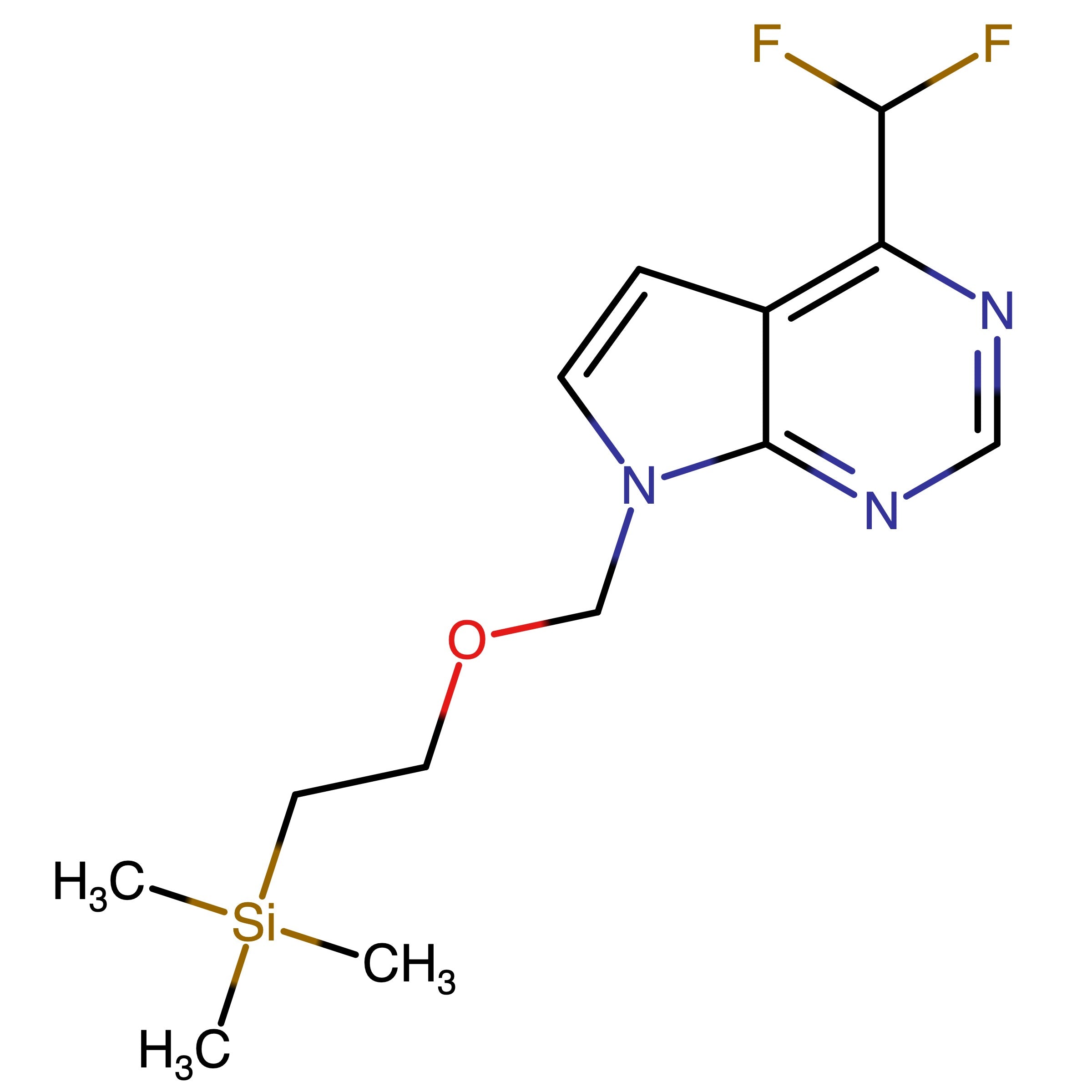 CAS 1989620-68-9 | 4-(Difluoromethyl)-7-((2-(trimethylsilyl)ethoxy)methyl)-7H-pyrrolo[2,3-d]pyrimidine