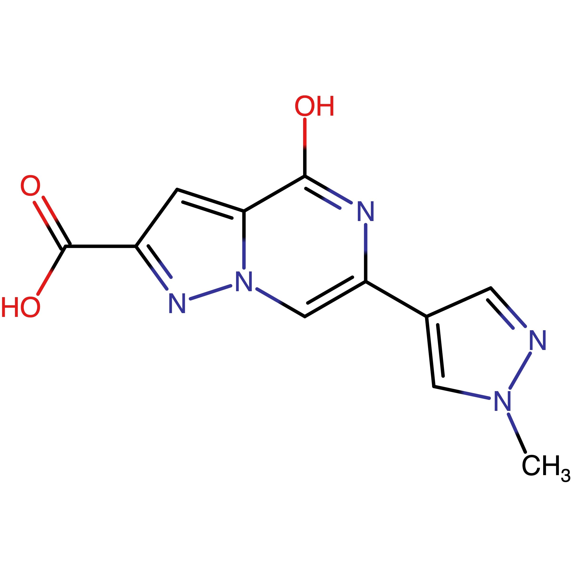 CAS 1940180-28-8 | 4-Hydroxy-6-(1-methyl-1H-pyrazol-4-yl)pyrazolo[1,5-a]pyrazine-2-carboxylic acid