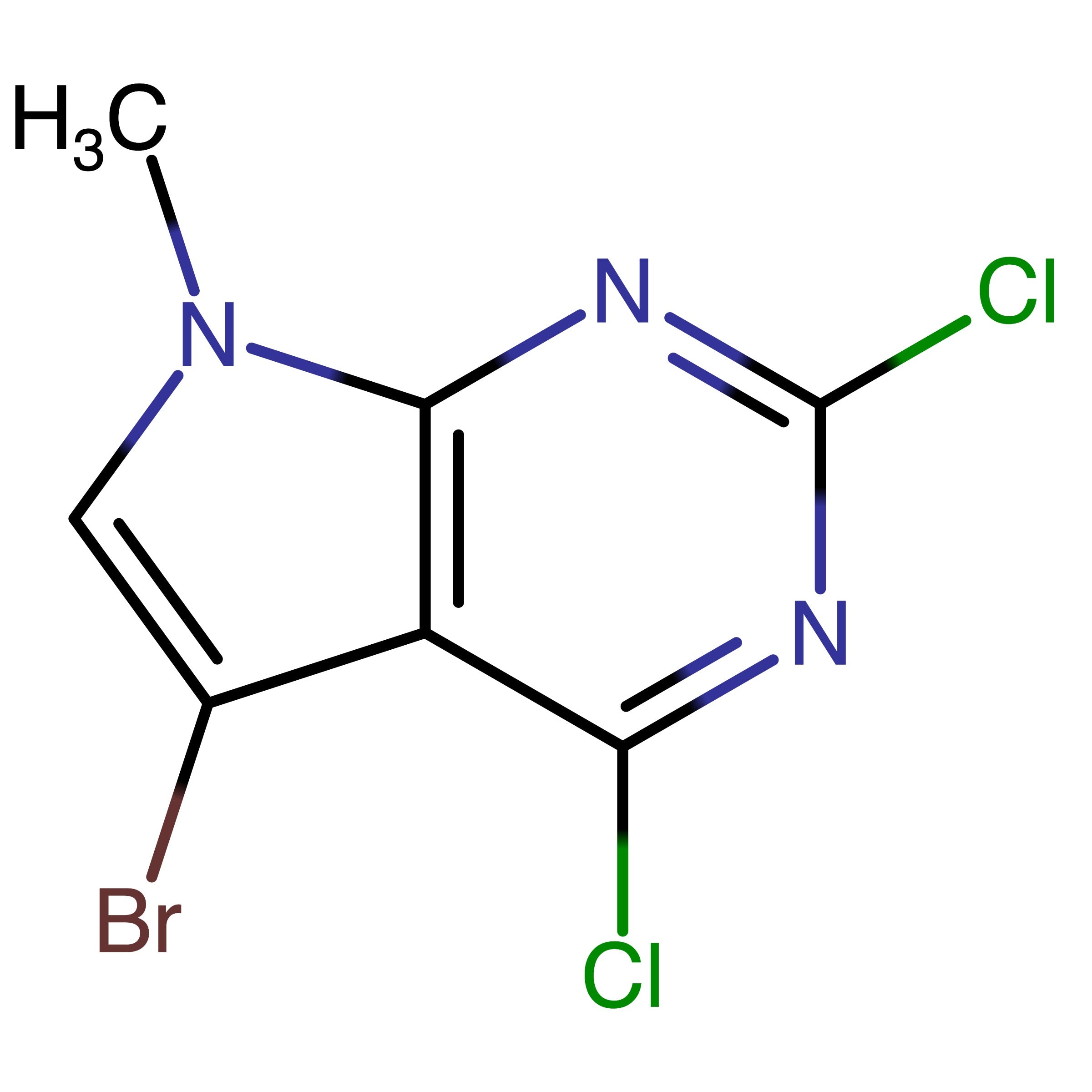 CAS 1131992-13-6 | 5-Bromo-2,4-dichloro-7-methyl-7H-pyrrolo[2,3-d]pyrimidine | MFCD23135806
