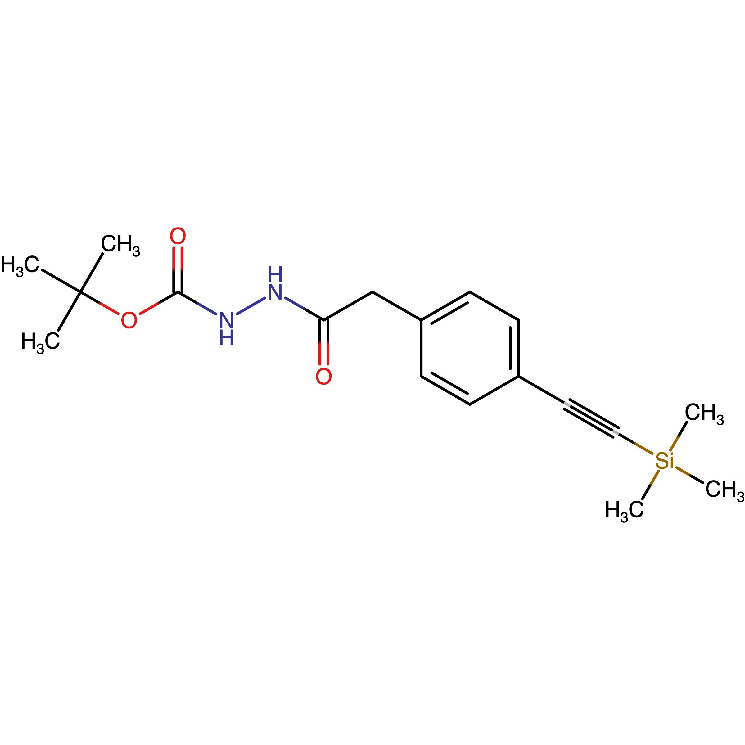 CAS 1197293-31-4 | tert-Butyl 2-(2-(4-((trimethylsilyl)ethynyl)phenyl)acetyl)hydrazine-1-carboxylate