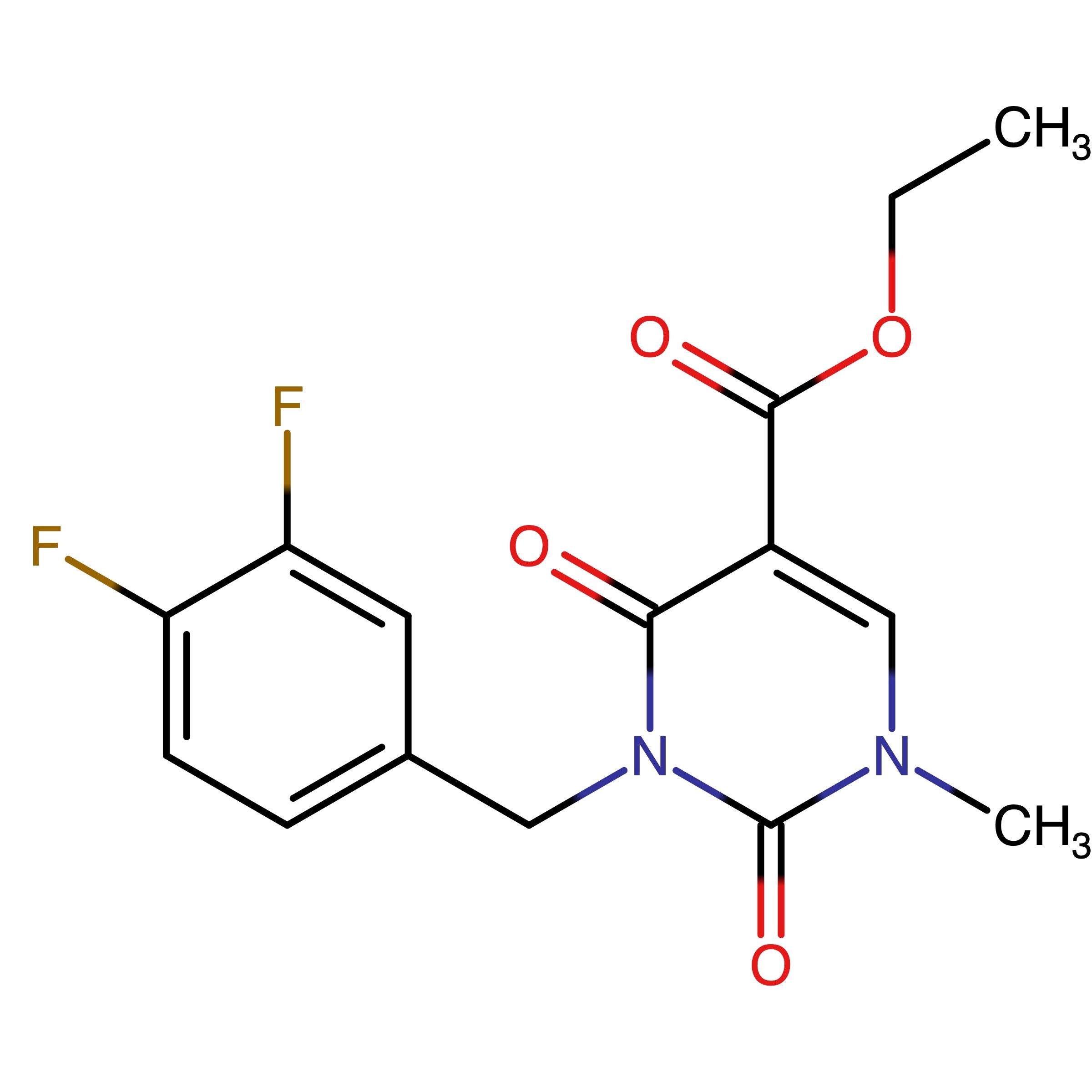 CAS 1204400-27-0 | Ethyl 3-(3,4-difluorobenzyl)-1-methyl-2,4-dioxo-1,2,3,4-tetrahydropyrimidine-5-carboxylate