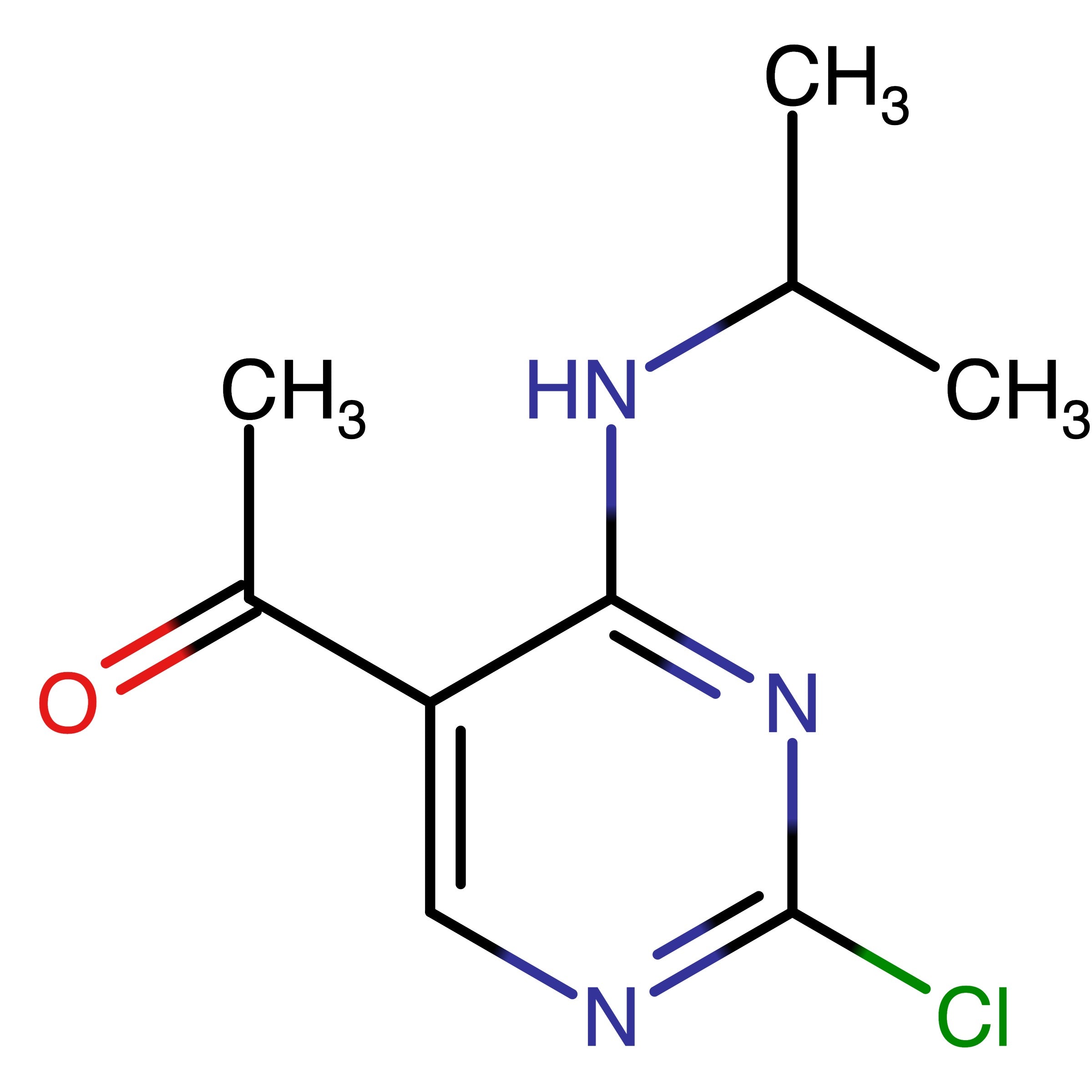 CAS 1204400-54-3 | 1-(2-Chloro-4-((prop-2-yl)amino)pyrimidin-5-yl)ethan-1-one