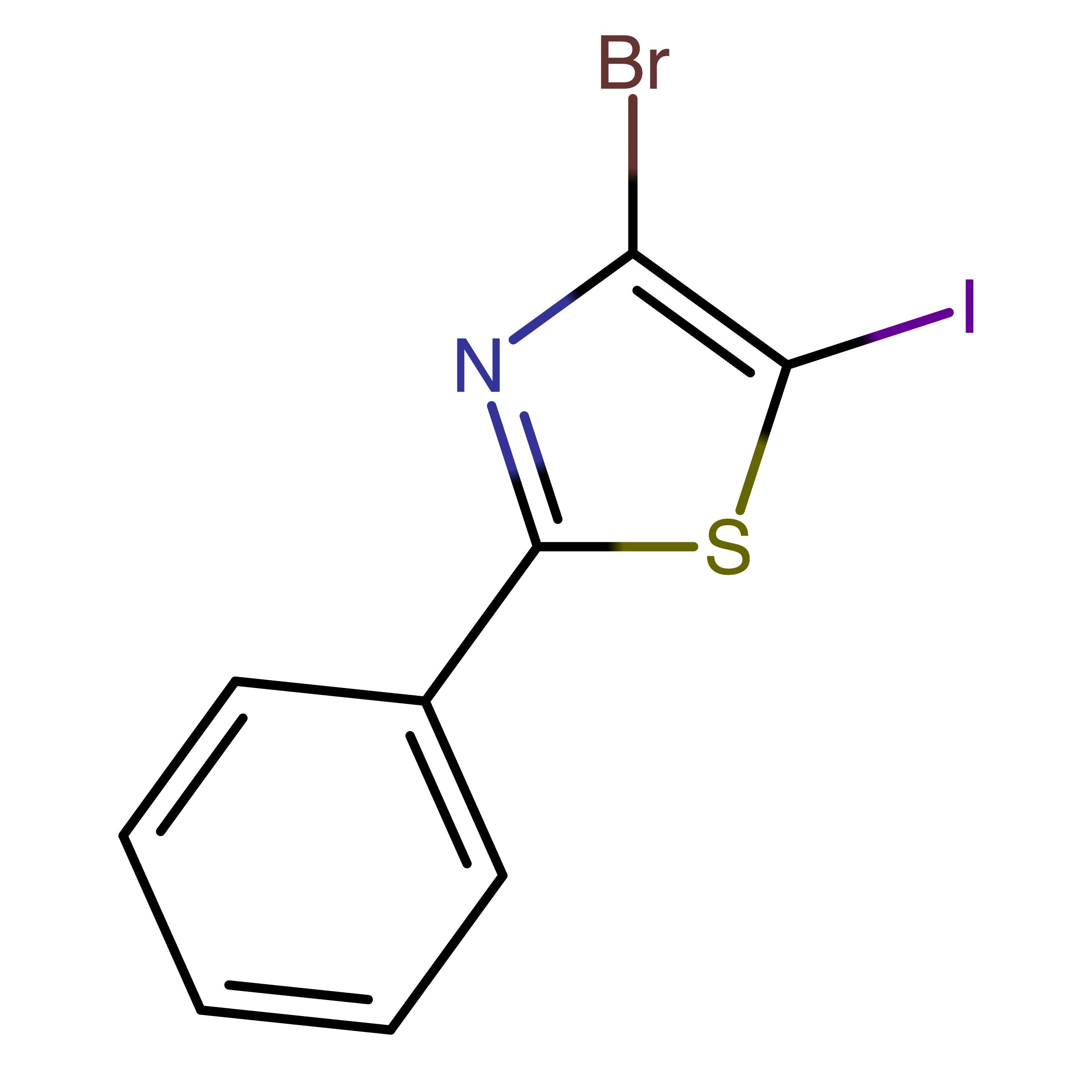 CAS 1393673-10-3 | 4-Bromo-5-iodo-2-phenylthiazole