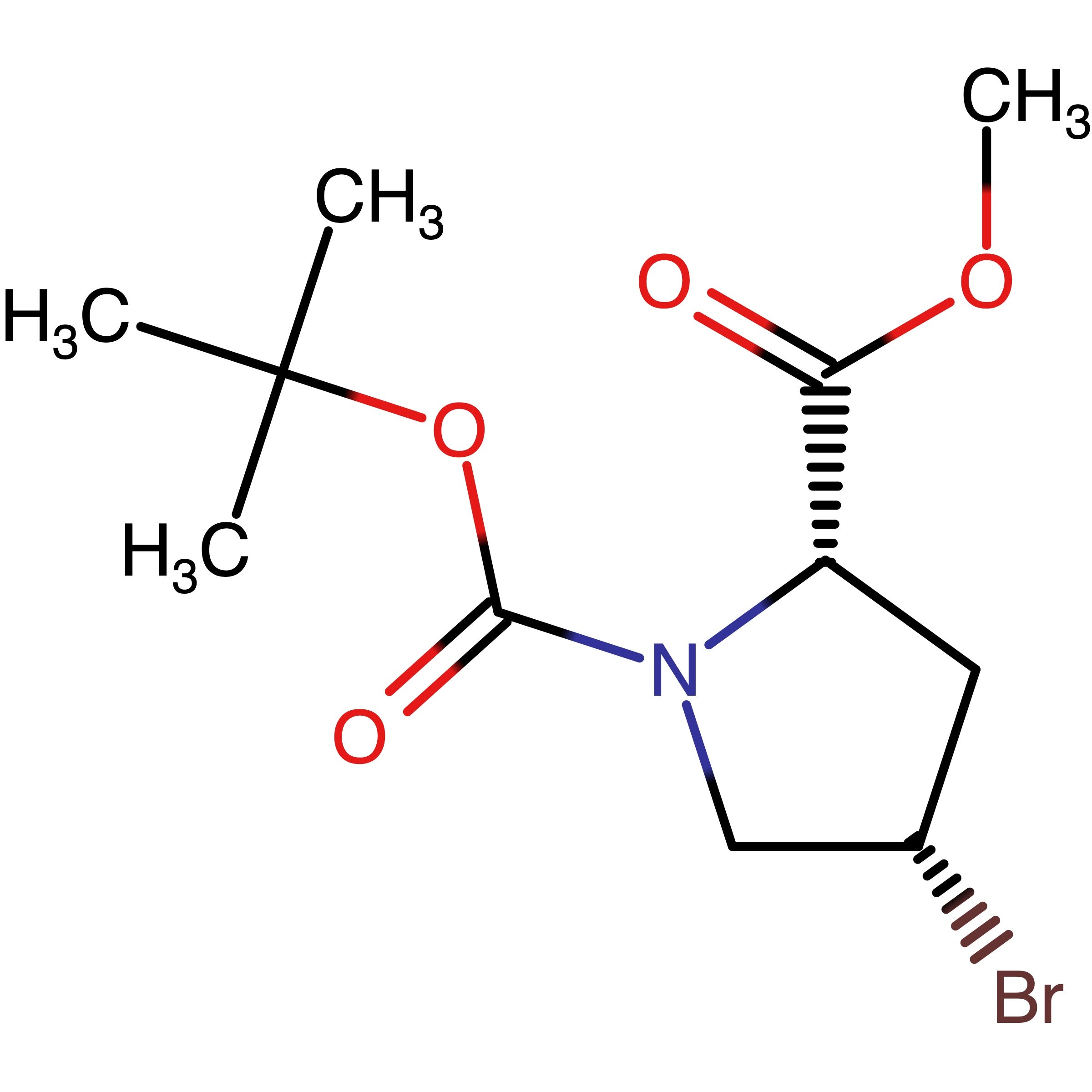 CAS 334999-29-0 | 1-(tert-Butyl) 2-methyl (2S,4S)-4-bromopyrrolidine-1,2-dicarboxylate | MFCD11519439
