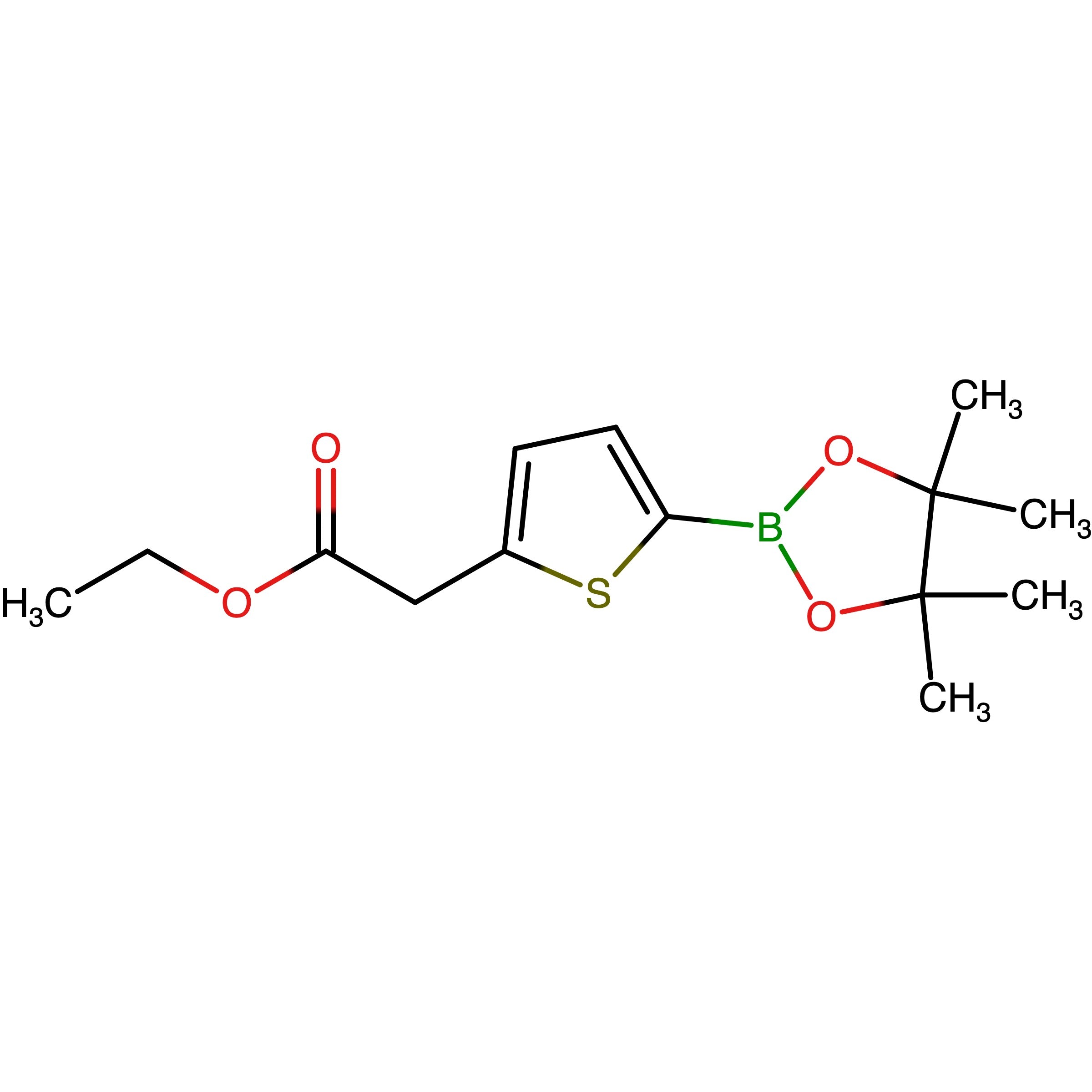 CAS 1620318-41-3 | Ethyl 2-(5-(4,4,5,5-tetramethyl-1,3,2-dioxaborolan-2-yl)thiophen-2-yl)acetate | MFCD29067582
