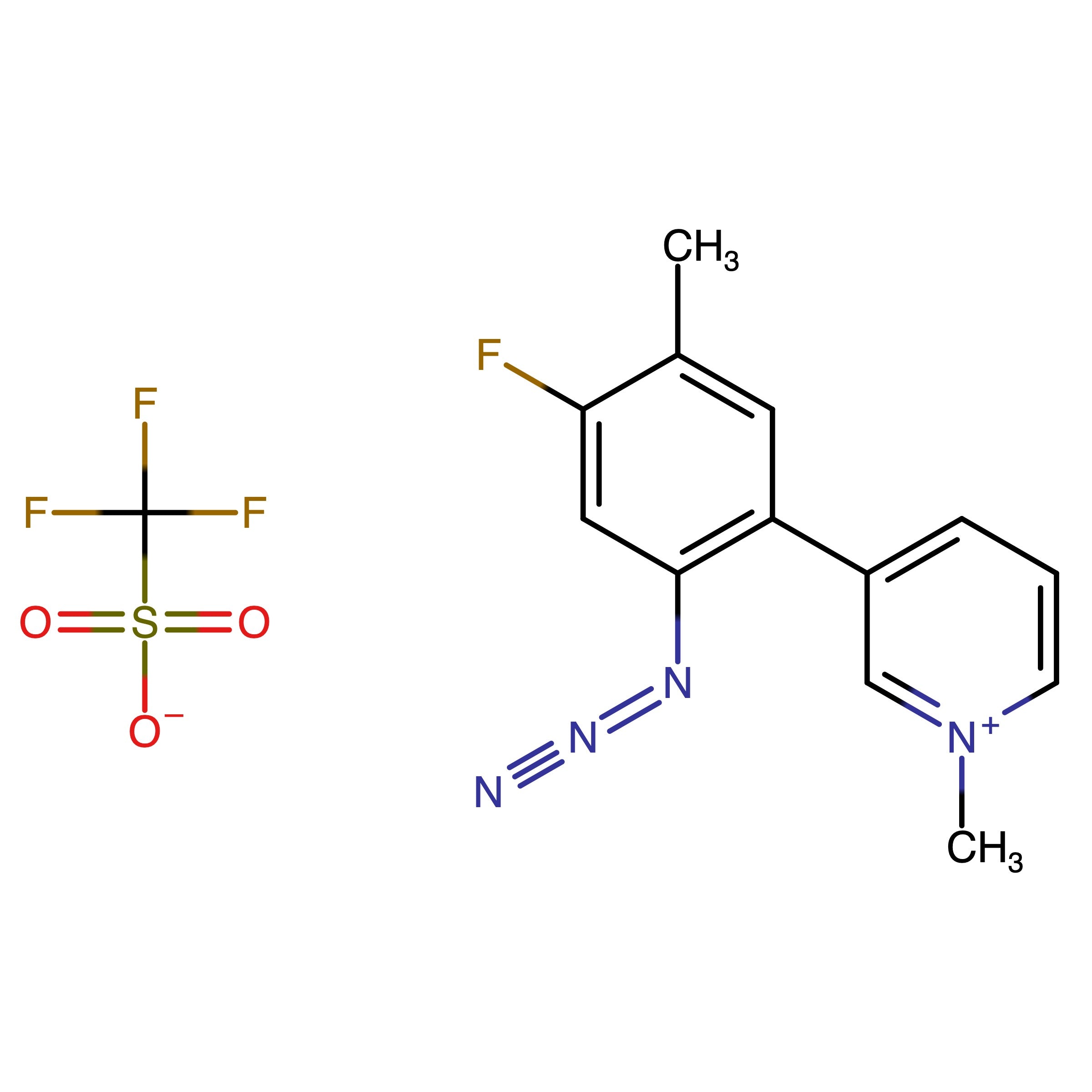 CAS 1296770-79-0 | 3-(2-Azido-4-fluoro-5-methylphenyl)-1-methylpyridin-1-ium trifluoromethanesulfonate