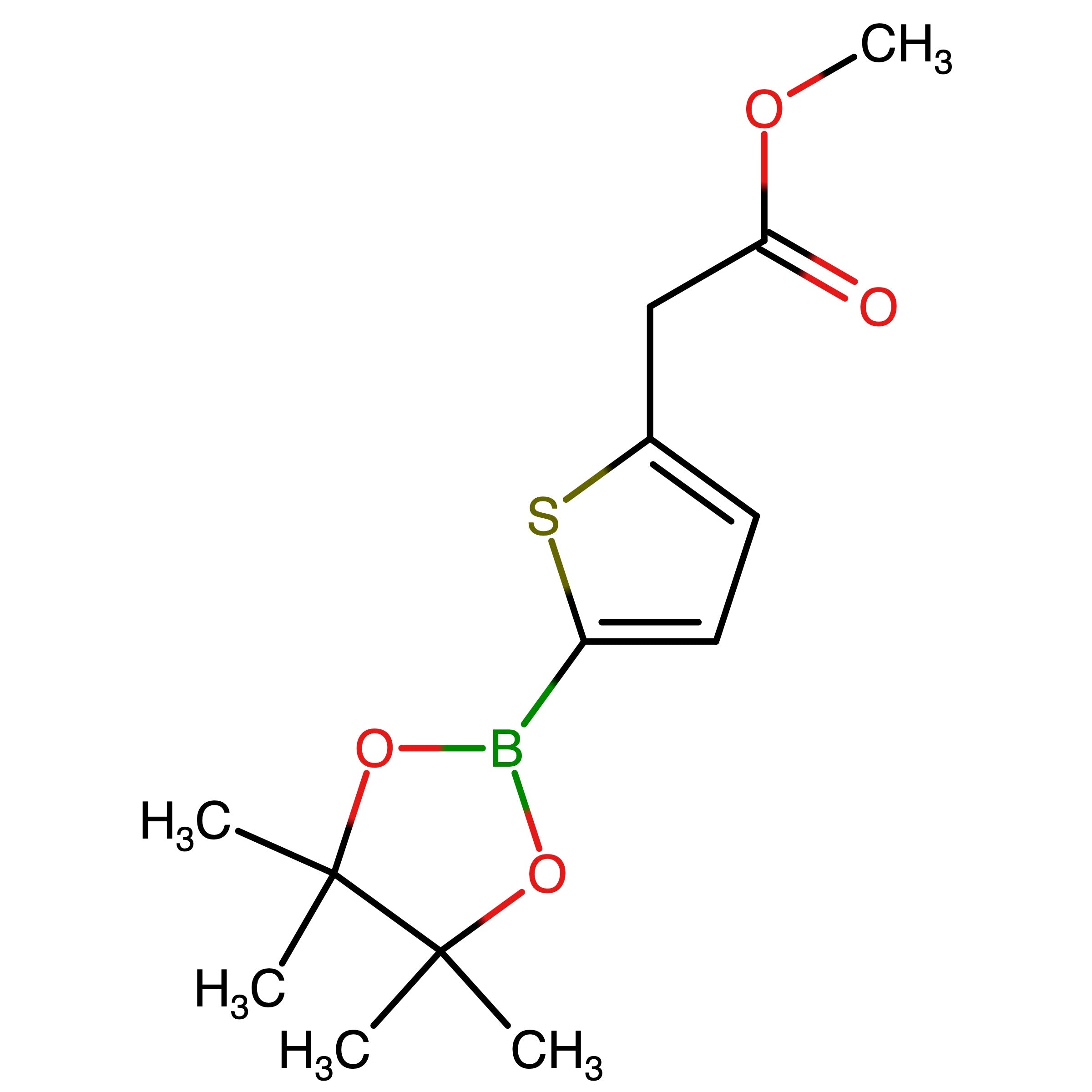 CAS 1788894-41-6 | Methyl 2-(5-(4,4,5,5-tetramethyl-1,3,2-dioxaborolan-2-yl)thiophen-2-yl)acetate | MFCD29067580