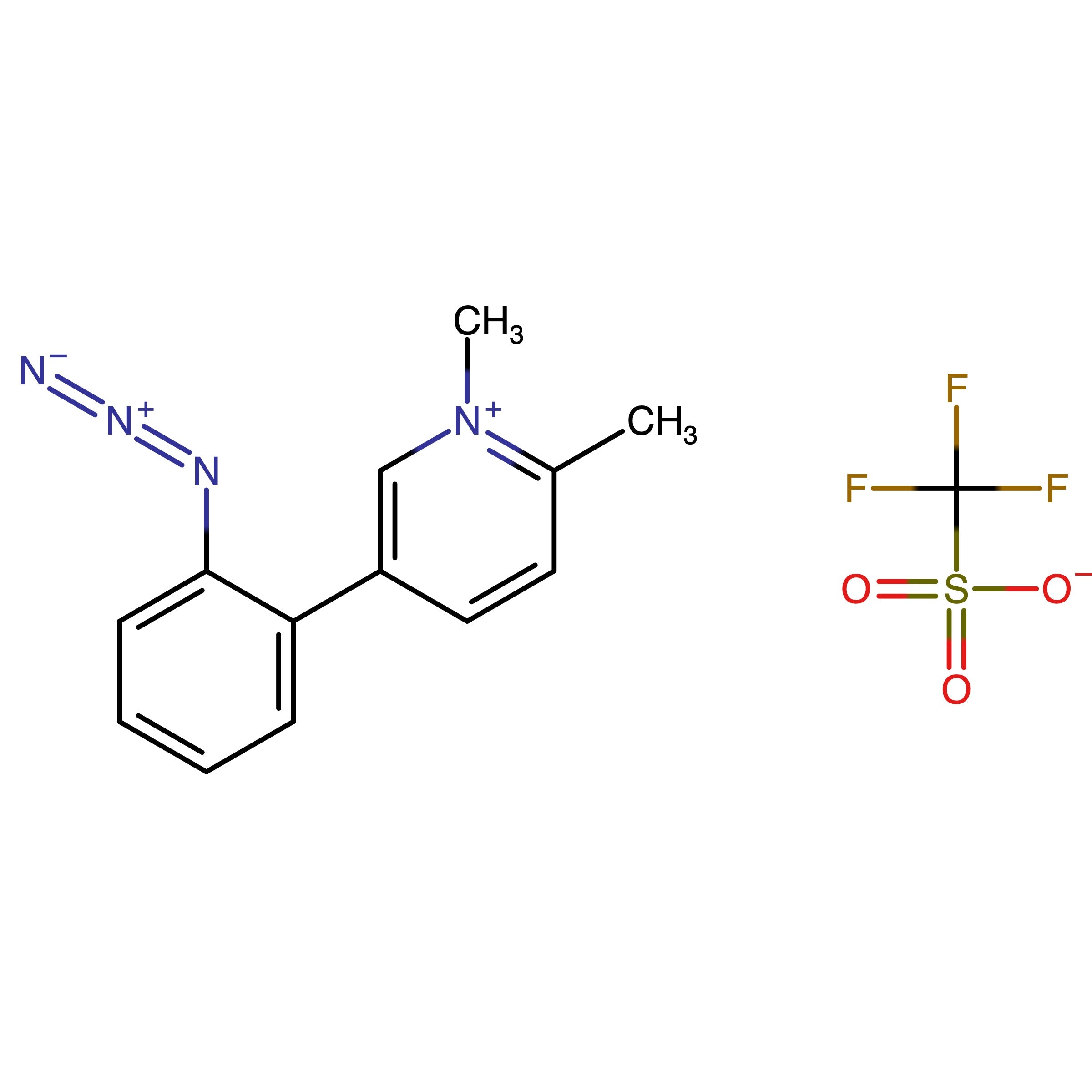 CAS 1296770-93-8 | 5-(2-Azidophenyl)-1,2-dimethylpyridin-1-ium trifluoromethanesulfonate