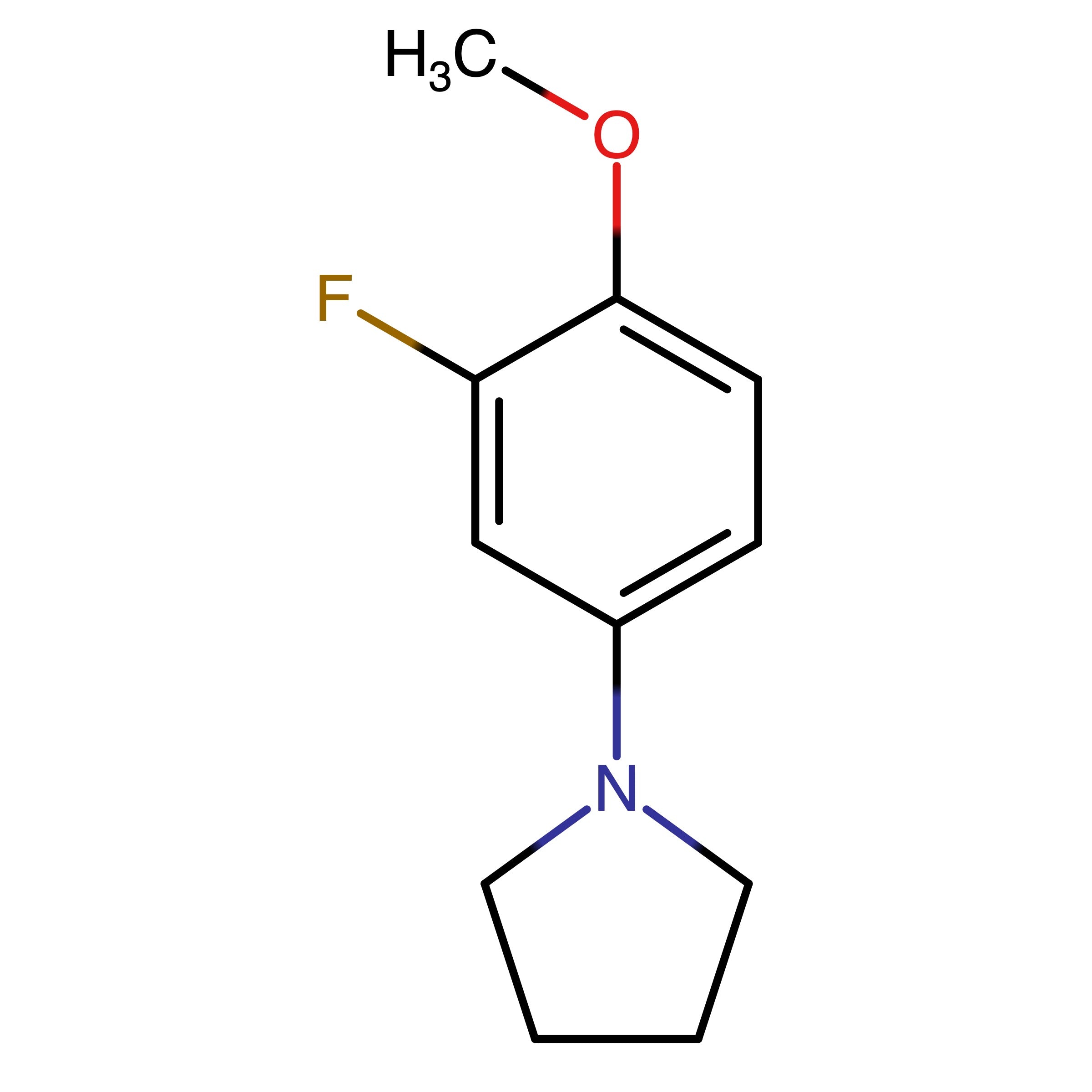 CAS 1538345-66-2 | N-(3-Fluoro-4-methoxyphenyl)pyrrolidine