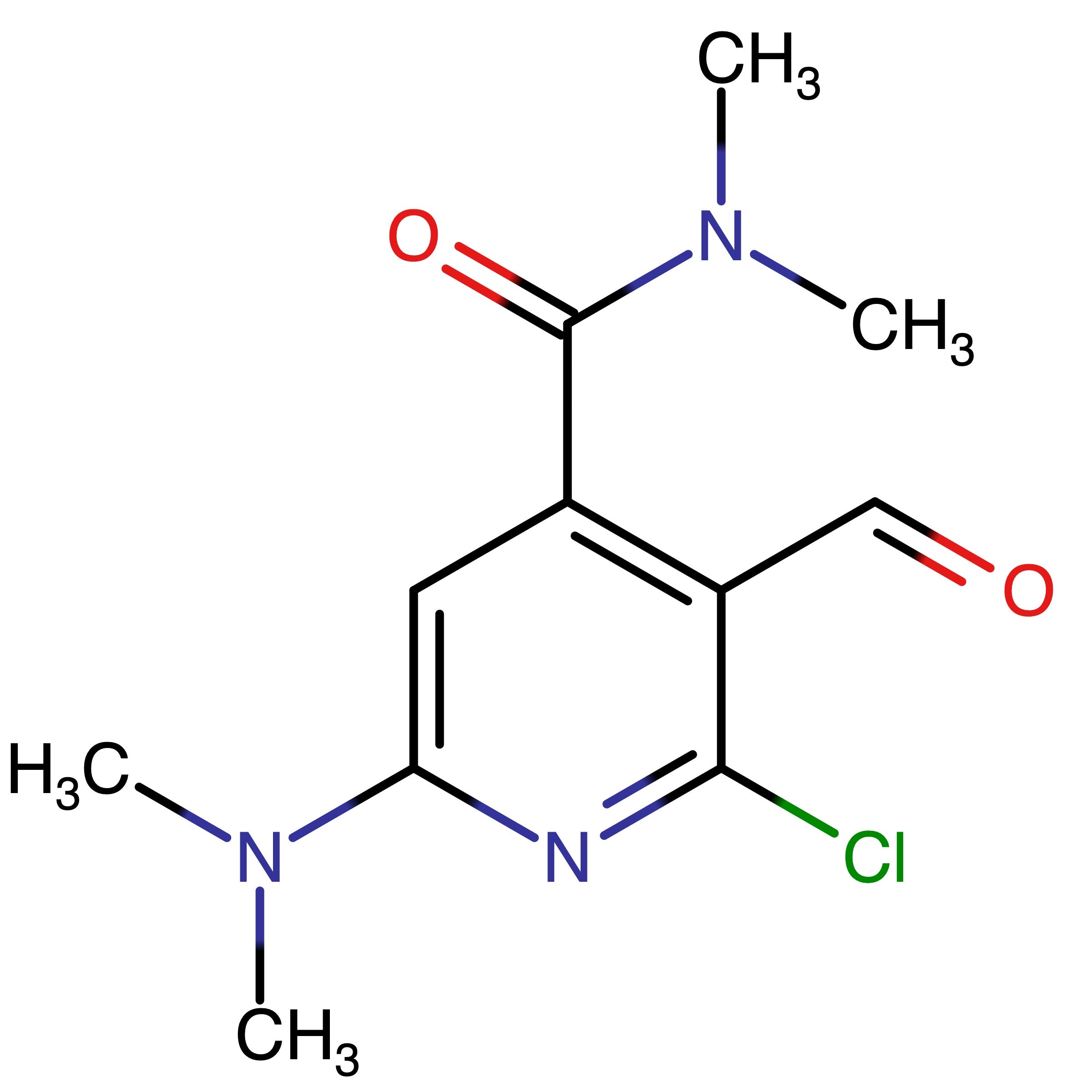 CAS 2420419-29-8 | 2-Chloro-6-(dimethylamino)-3-formyl-N,N-dimethylisonicotinamide