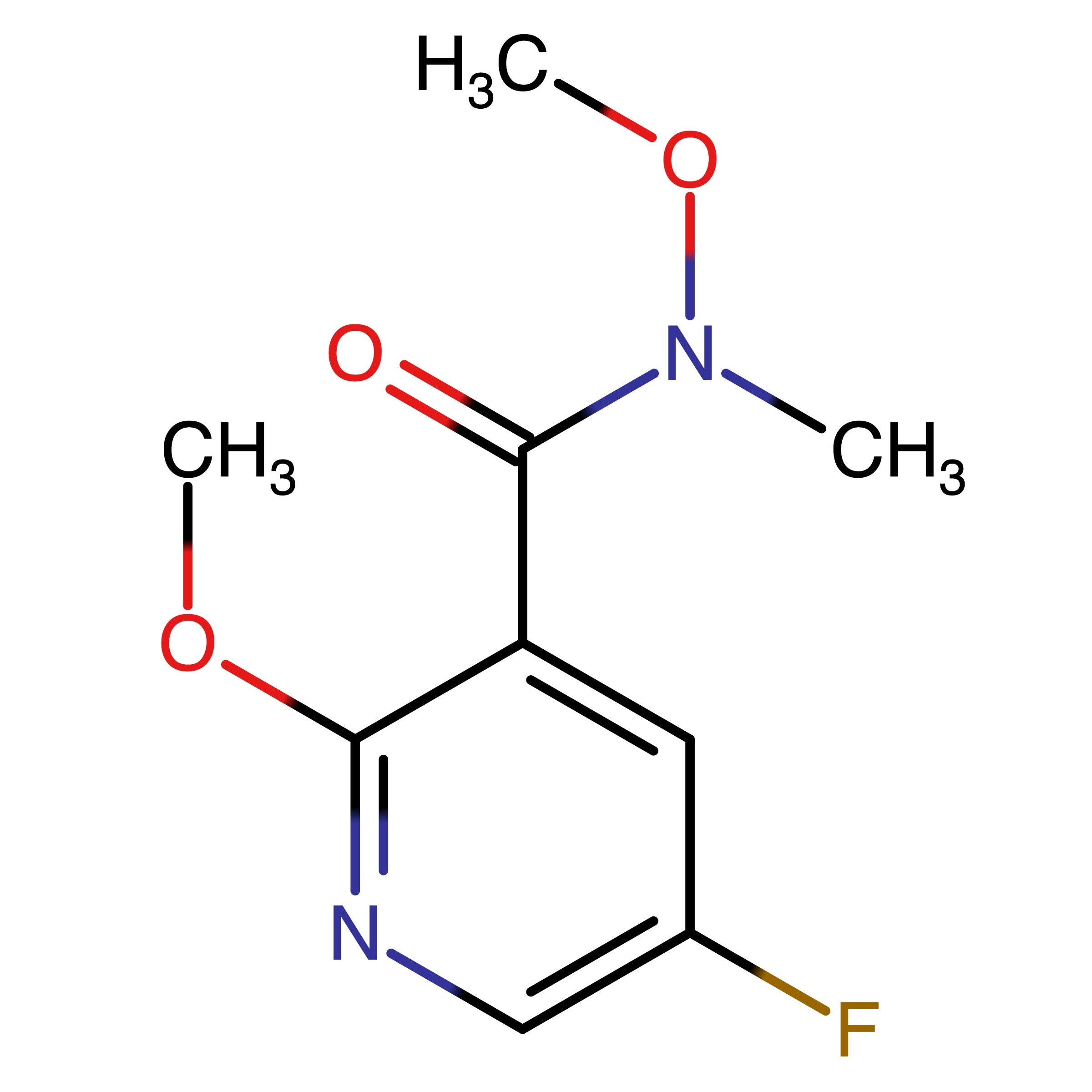 CAS 1346817-38-6 | 5-Fluoro-N,2-dimethoxy-N-methylnicotinamide | MFCD27922213