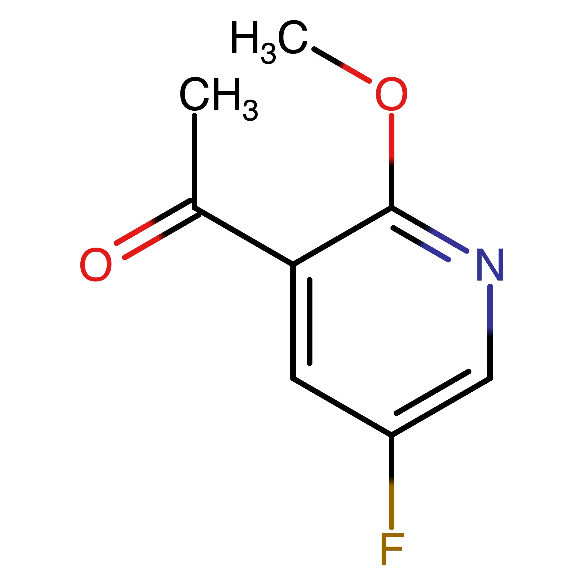 CAS 1256825-36-1 | 1-(5-Fluoro-2-methoxypyridin-3-yl)ethan-1-one | MFCD18258123