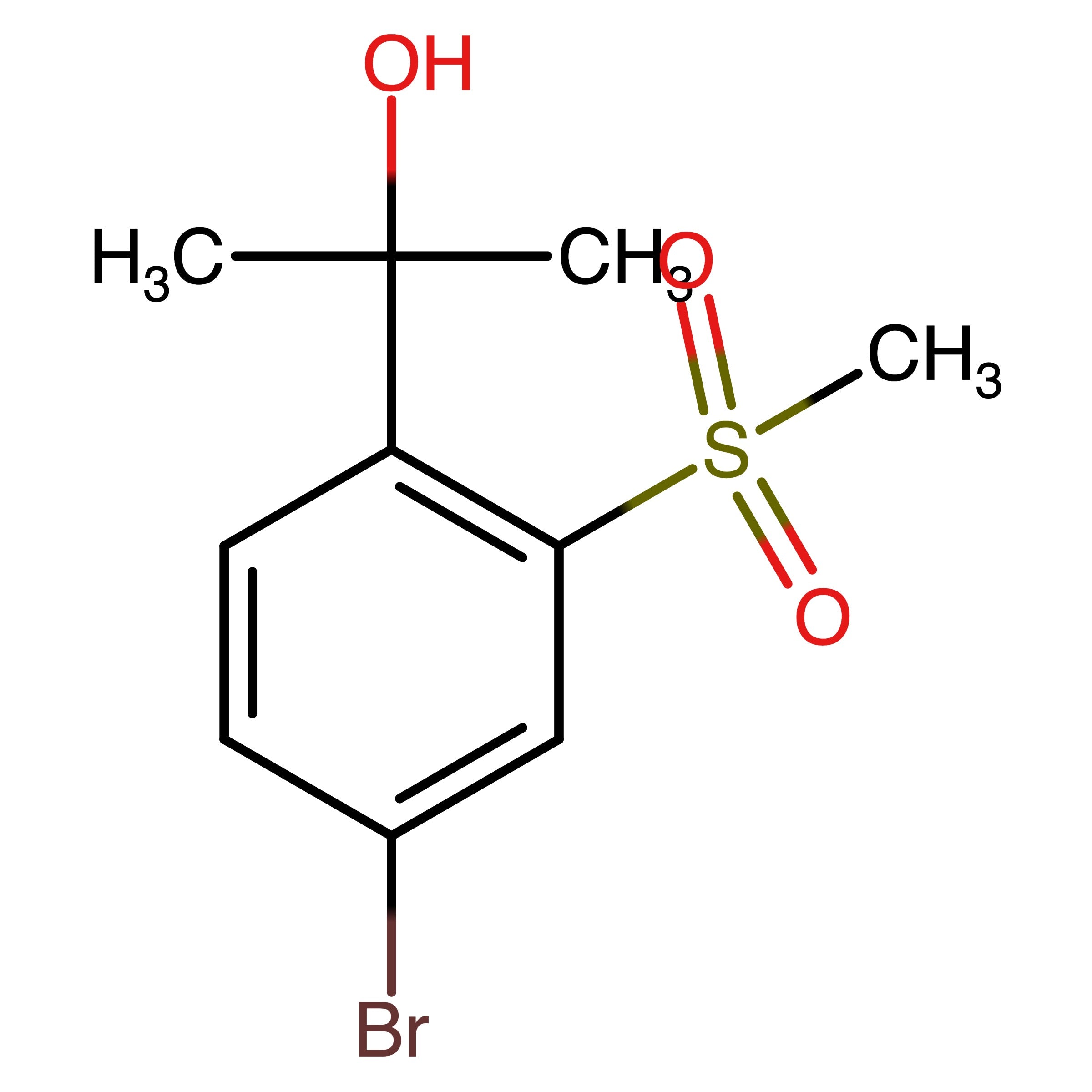 CAS 918350-13-7 | 2-(4-Bromo-2-(methylsulfonyl)phenyl)propan-2-ol