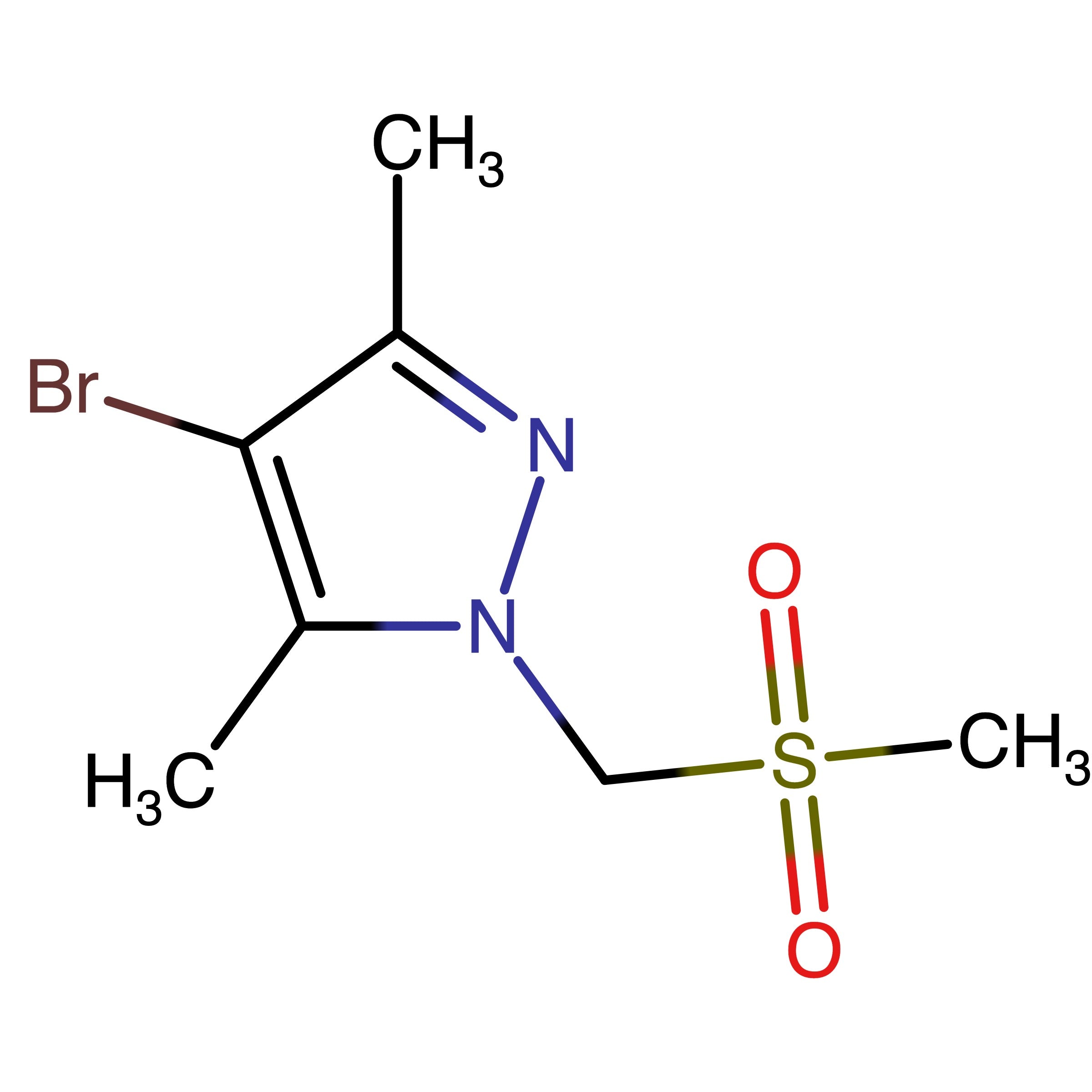 CAS 1346819-27-9 | 4-Bromo-3,5-dimethyl-1-((methylsulfonyl)methyl)-1H-pyrazole