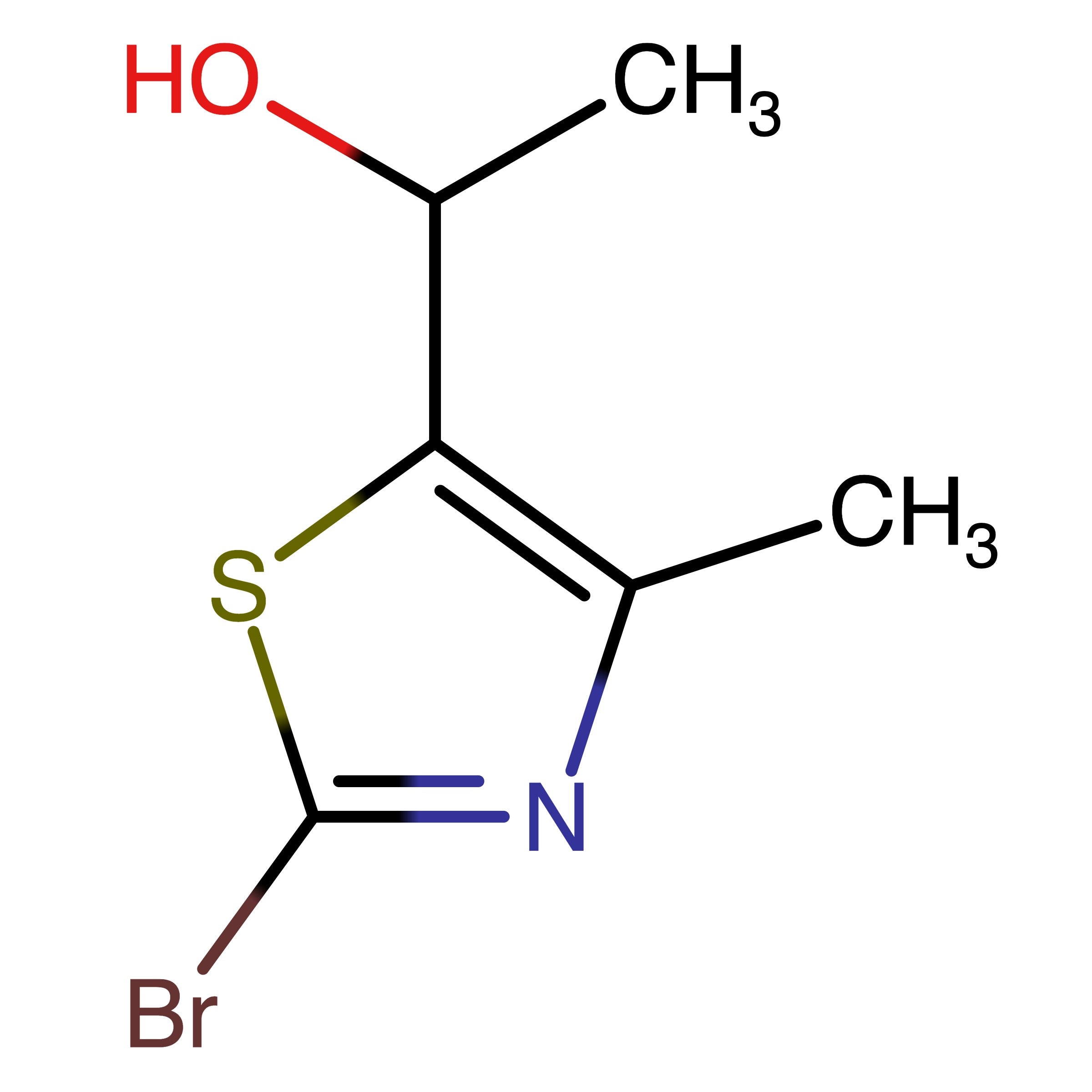 CAS 1346819-33-7 | 1-(2-Bromo-4-methylthiazol-5-yl)ethan-1-ol