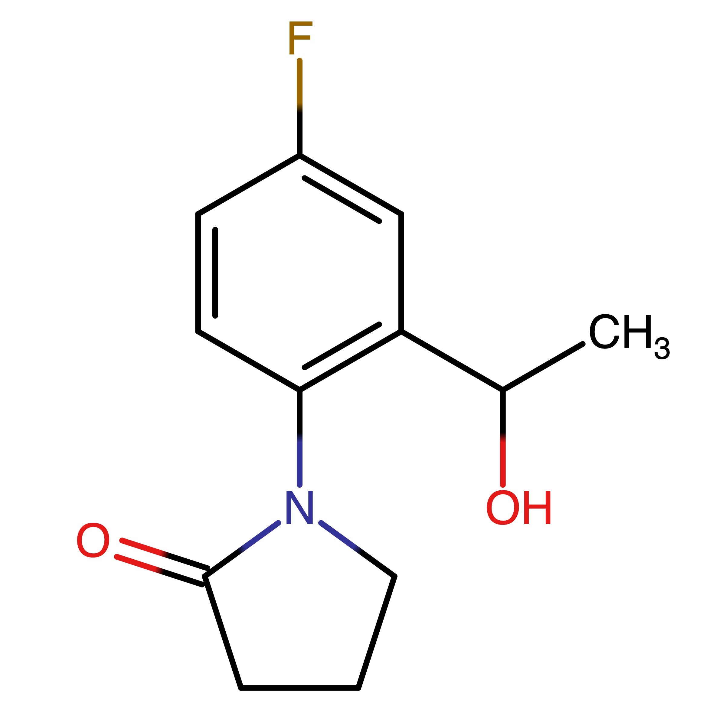 CAS 1346819-50-8 | 1-(4-Fluoro-2-(1-hydroxyethyl)phenyl)pyrrolidin-2-one