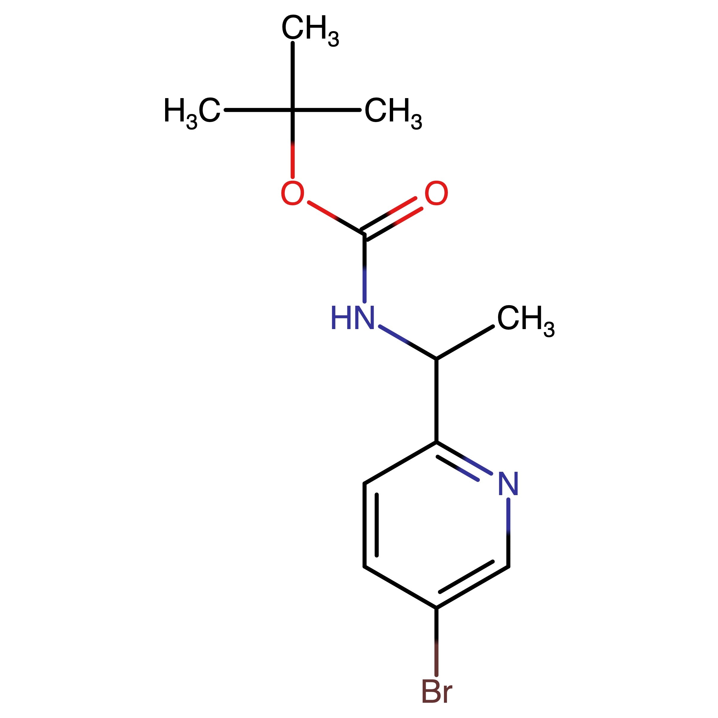 CAS 1346819-53-1 | tert-Butyl (1-(5-bromopyridin-2-yl)ethyl)carbamate | MFCD29037117