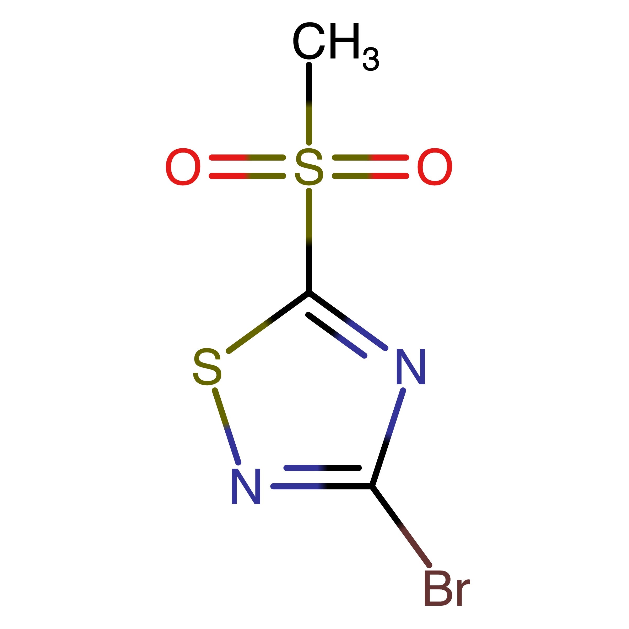 CAS 36950-16-0 | 3-Bromo-5-(methylsulfonyl)-1,2,4-thiadiazole