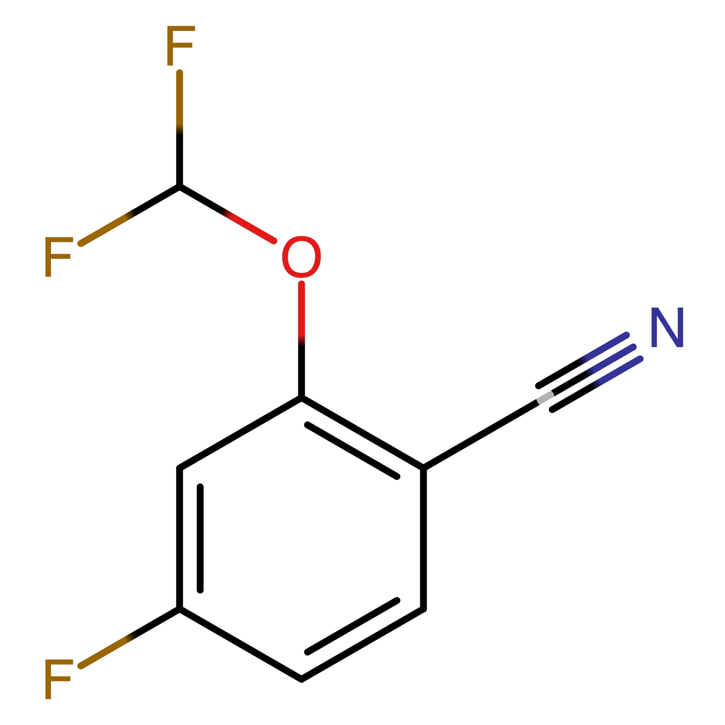 CAS 933772-76-0 | 2-(Difluoromethoxy)-4-fluorobenzonitrile | MFCD18394952