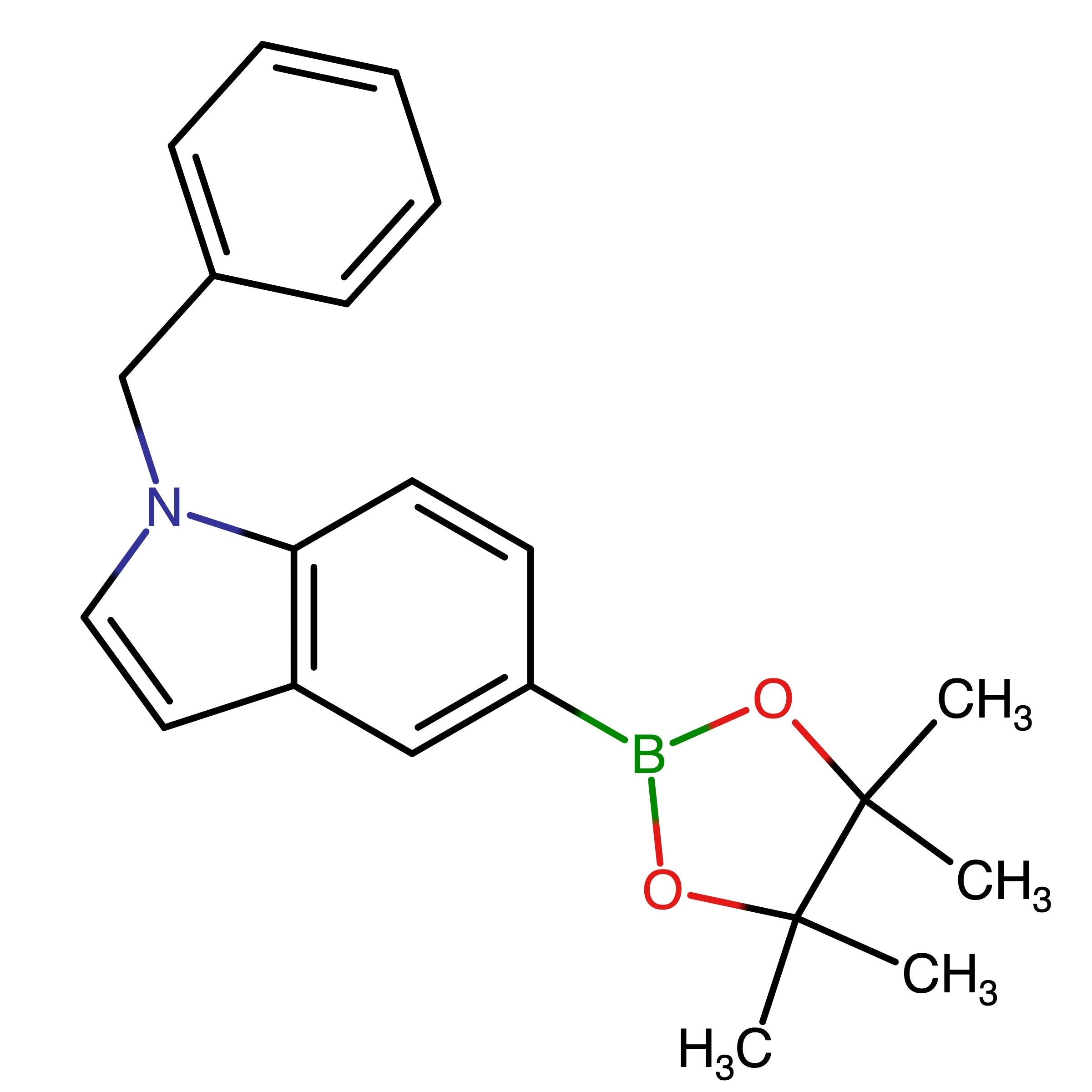 CAS 1206163-56-5 | 1-(Phenylmethyl)-5-(4,4,5,5-tetramethyl-1,3,2-dioxaborolan-2-yl)-1H-indole | MFCD11894320