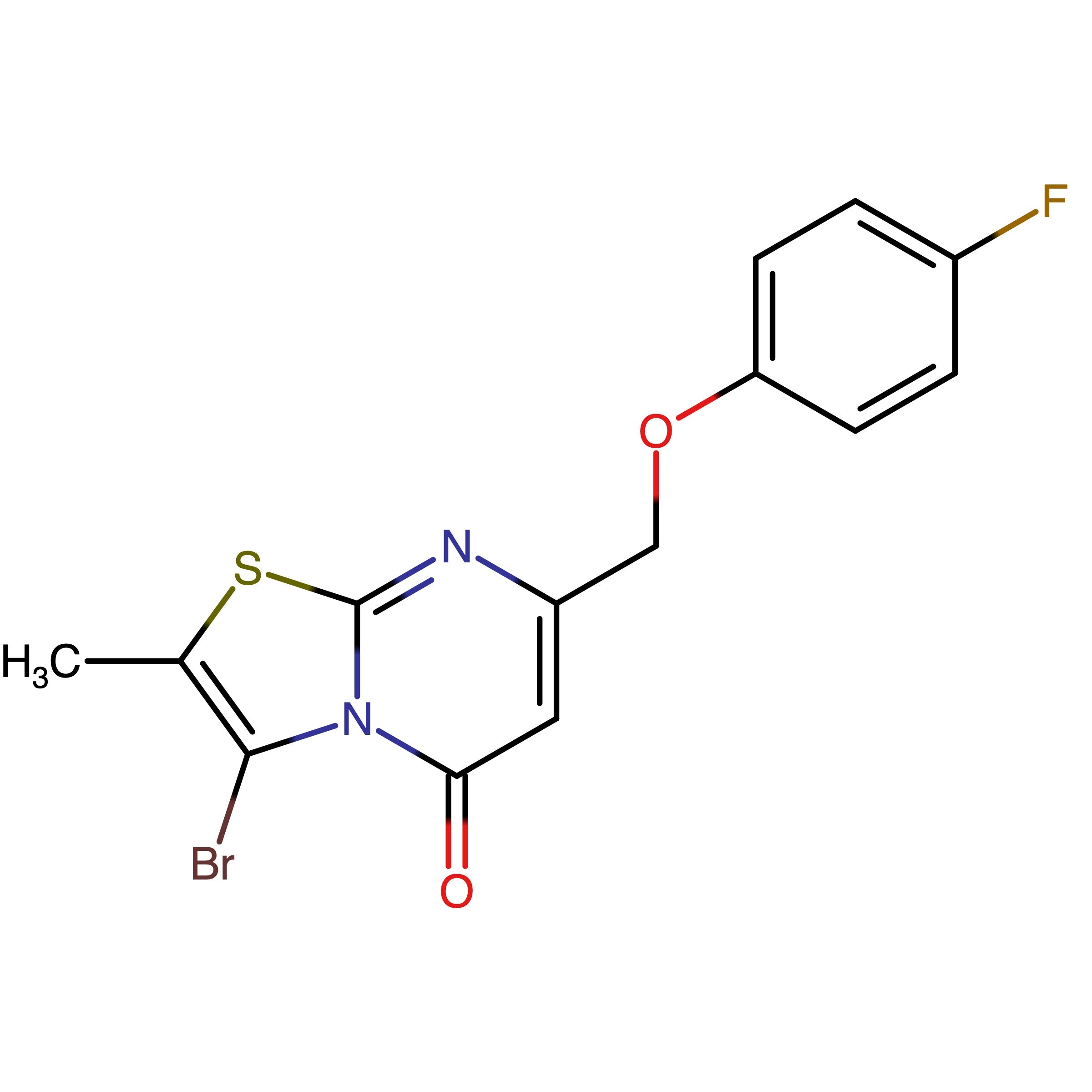 CAS 1698908-28-9 | 3-Bromo-7-((4-fluorophenoxy)methyl)-2-methyl-5H-thiazolo[3,2-a]pyrimidin-5-one