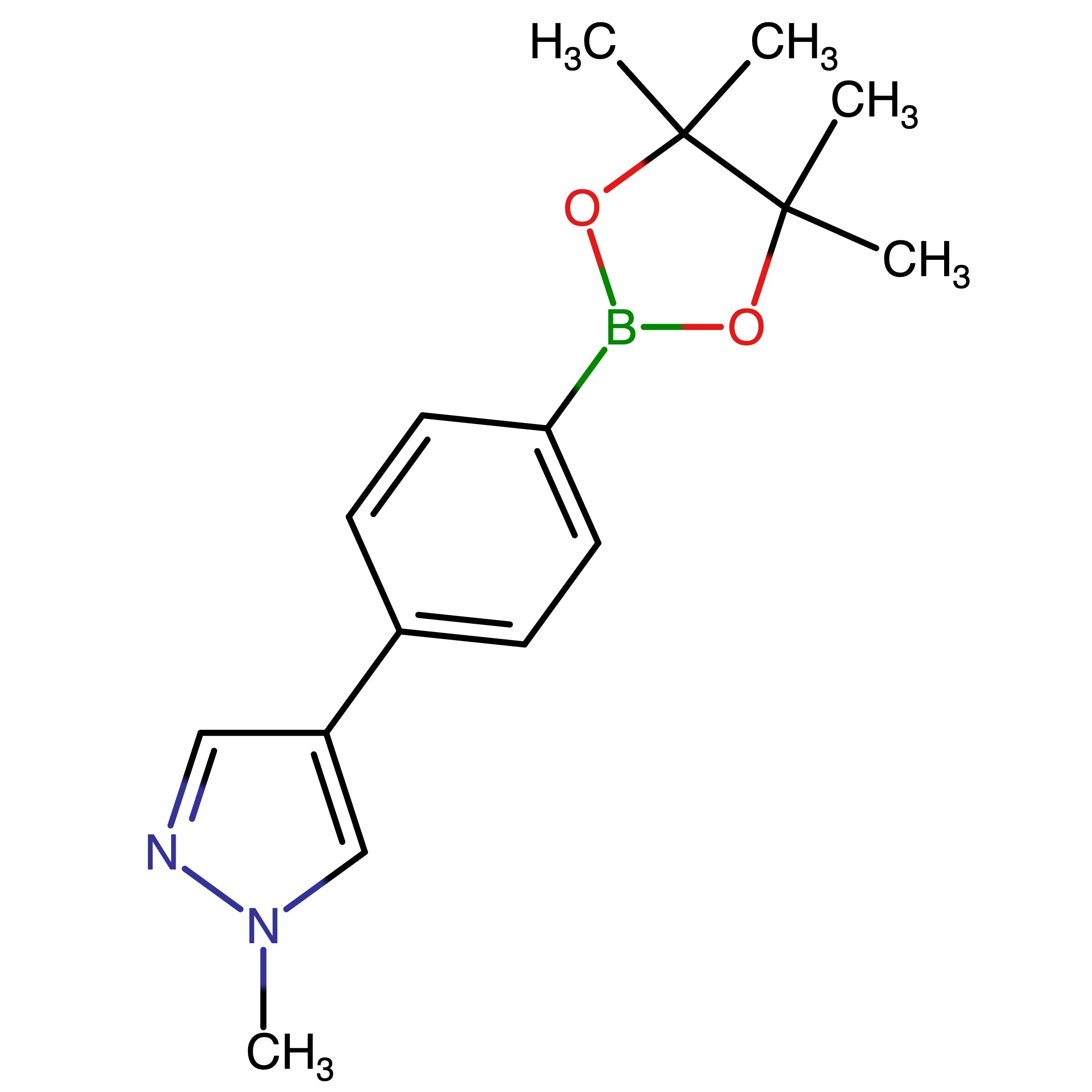 CAS 1607838-14-1 | 1-Methyl-4-(4-(4,4,5,5-tetramethyl-1,3,2-dioxaborolan-2-yl)phenyl)-1H-pyrazole | MFCD30291898