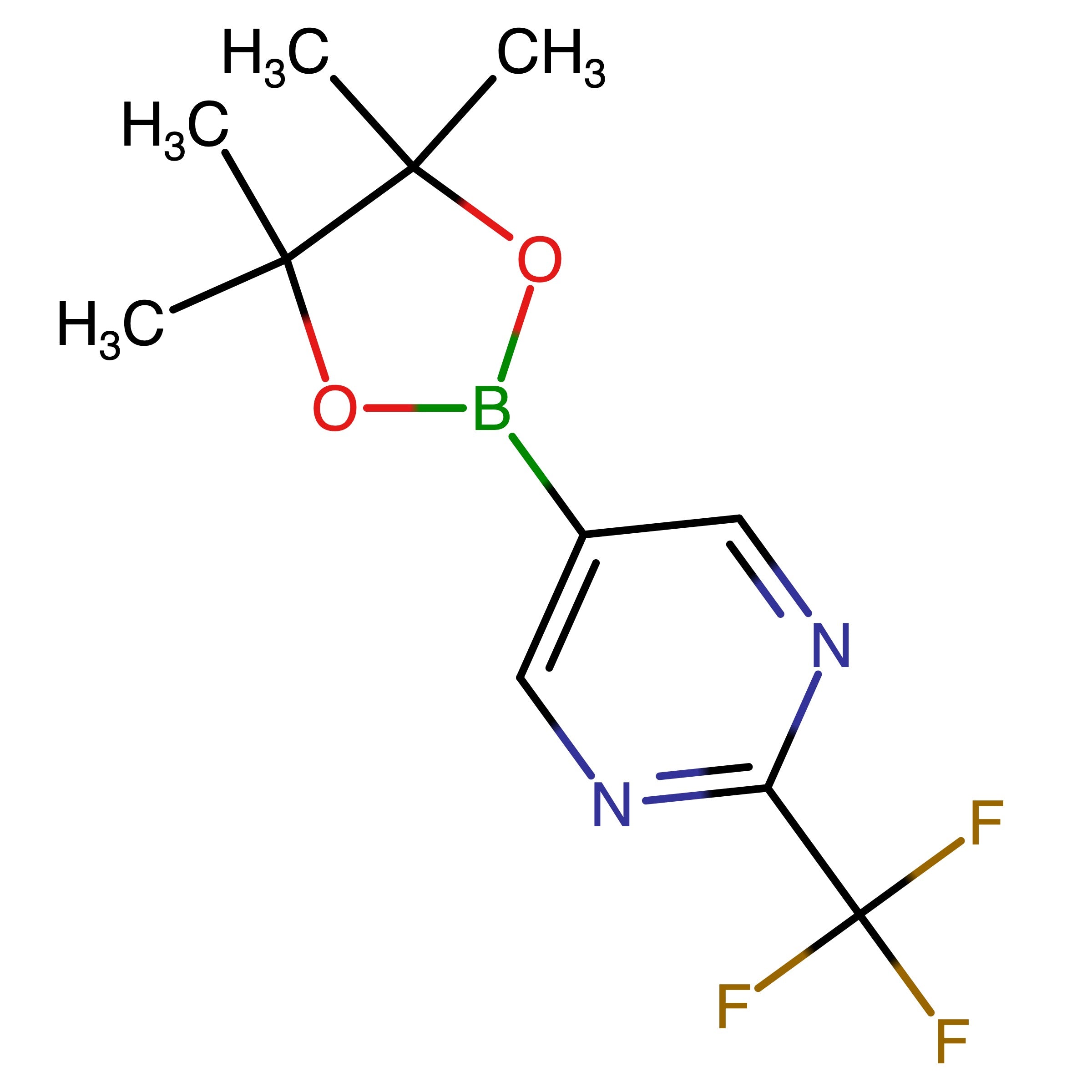 CAS 1701434-52-7 | 5-(4,4,5,5-Tetramethyl-1,3,2-dioxaborolan-2-yl)-2-(trifluoromethyl)pyrimidine | MFCD18733399