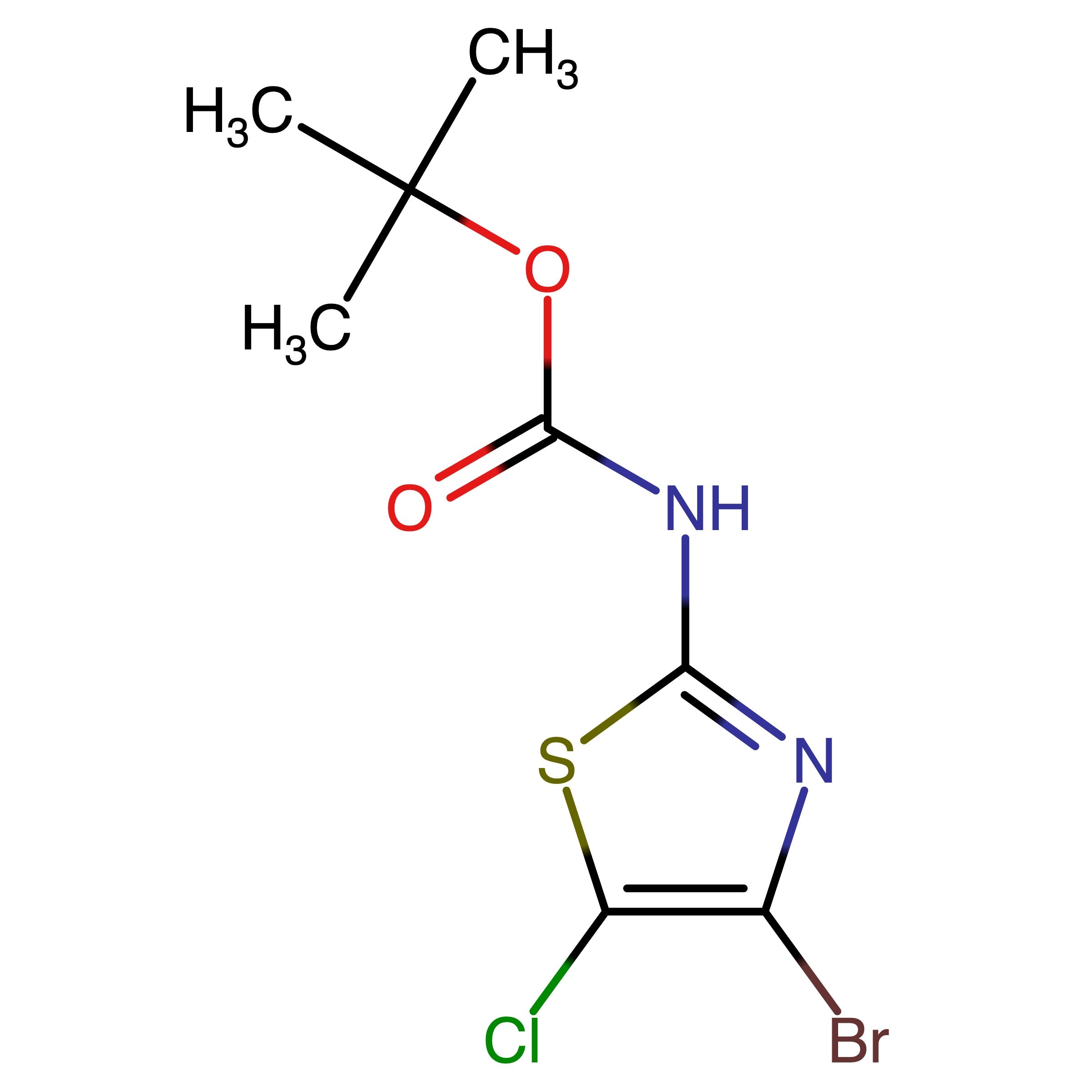 CAS 1064678-19-8 | tert-Butyl (4-bromo-5-chlorothiazol-2-yl)carbamate | MFCD24470680