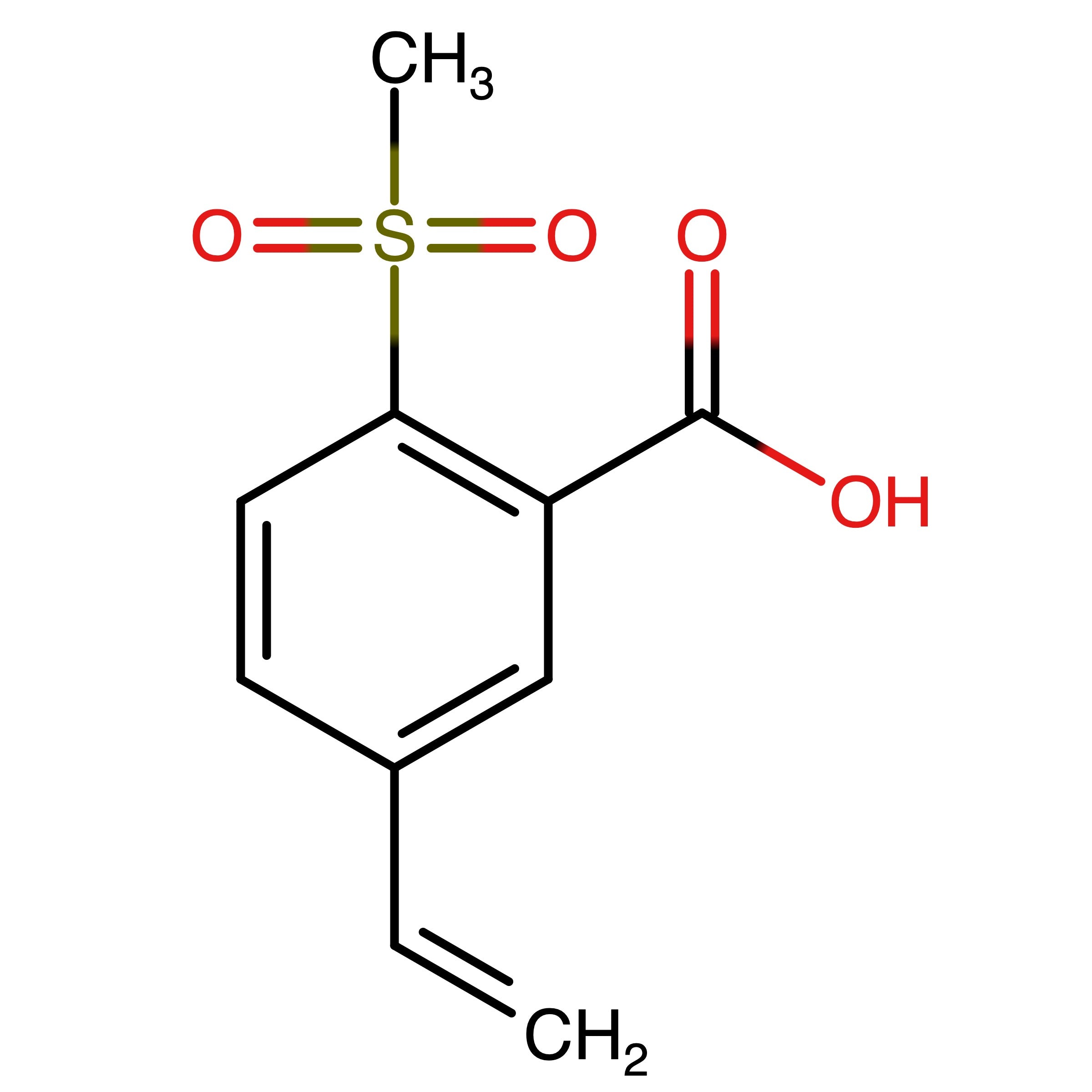 CAS 2634718-51-5 | 2-(Methylsulfonyl)-5-vinylbenzoic acid