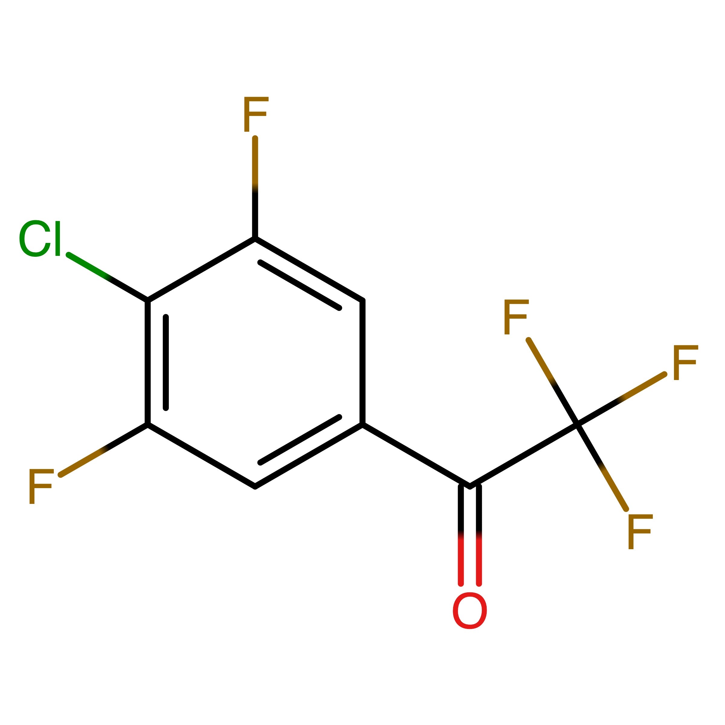 CAS 1256467-08-9 | 1-(4-Chloro-3,5-difluorophenyl)-2,2,2-trifluoroethan-1-one | MFCD11556168