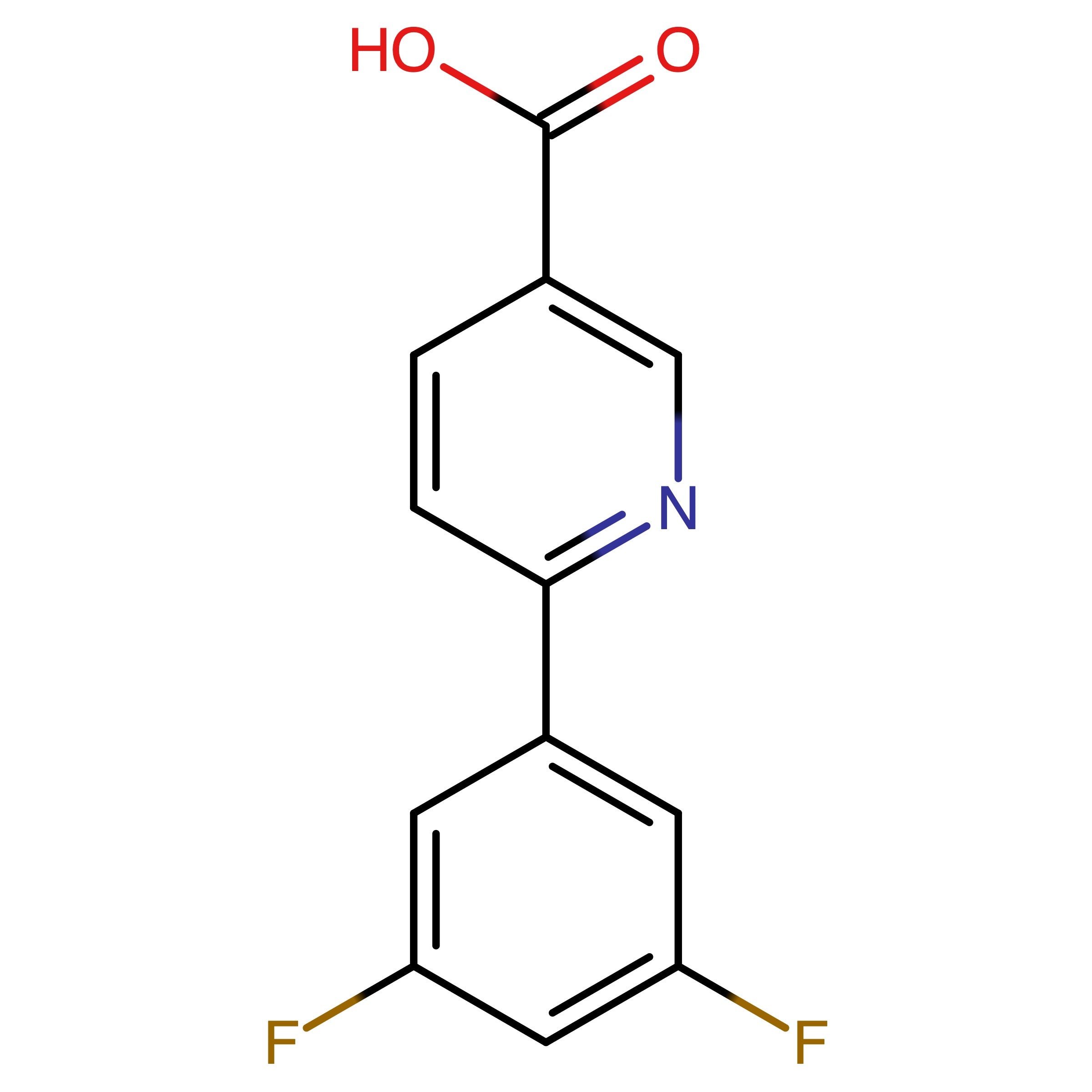 CAS 1033844-89-1 | 6-(3,5-Difluorophenyl)nicotinic acid | MFCD17677543