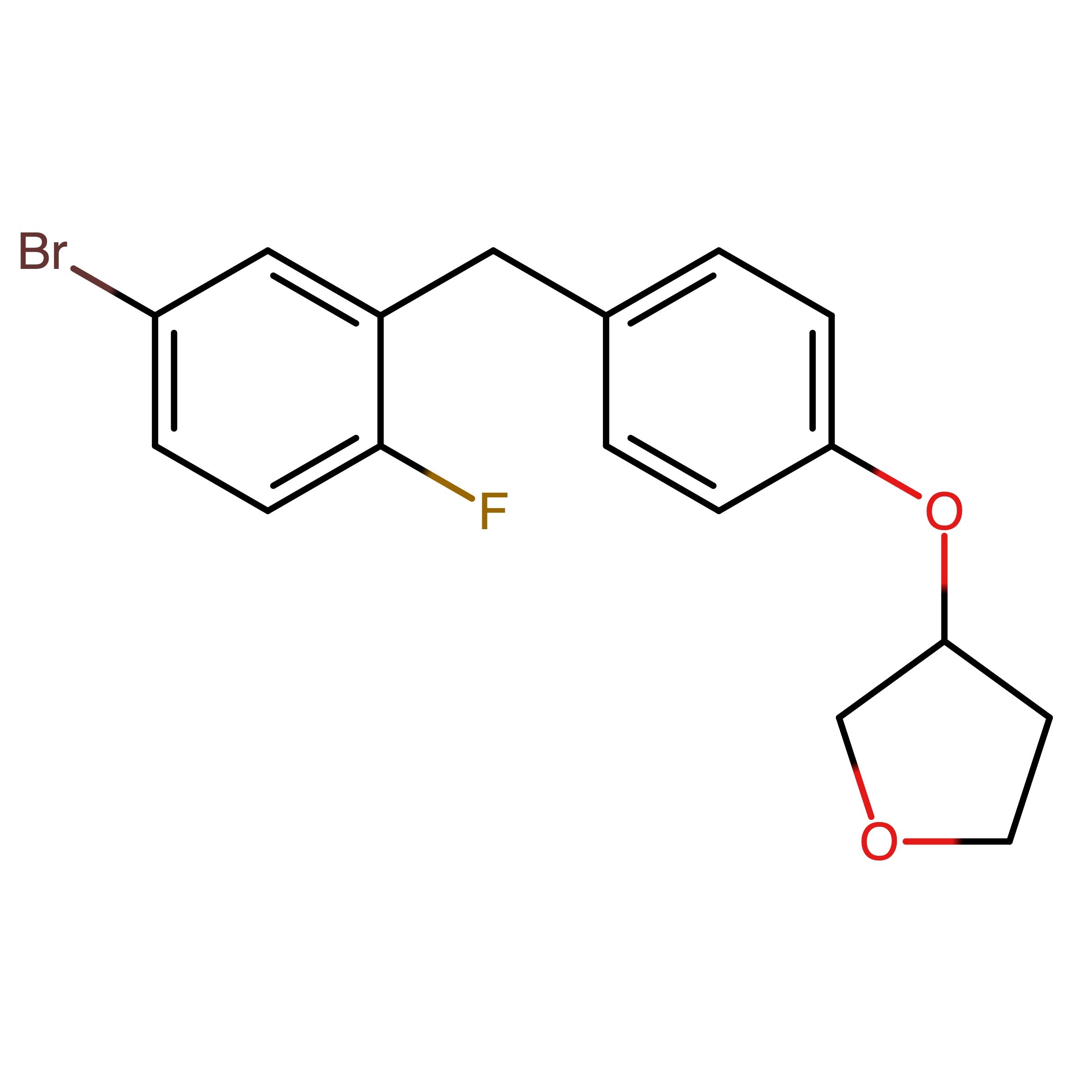 CAS 1210344-18-5 | 3-(4-(5-Bromo-2-fluorobenzyl)phenoxy)tetrahydrofuran