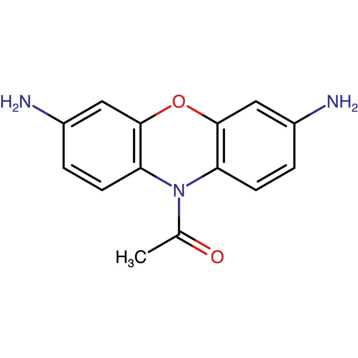 1-(3,7-Diaminophenoxazin-10-yl)ethanone