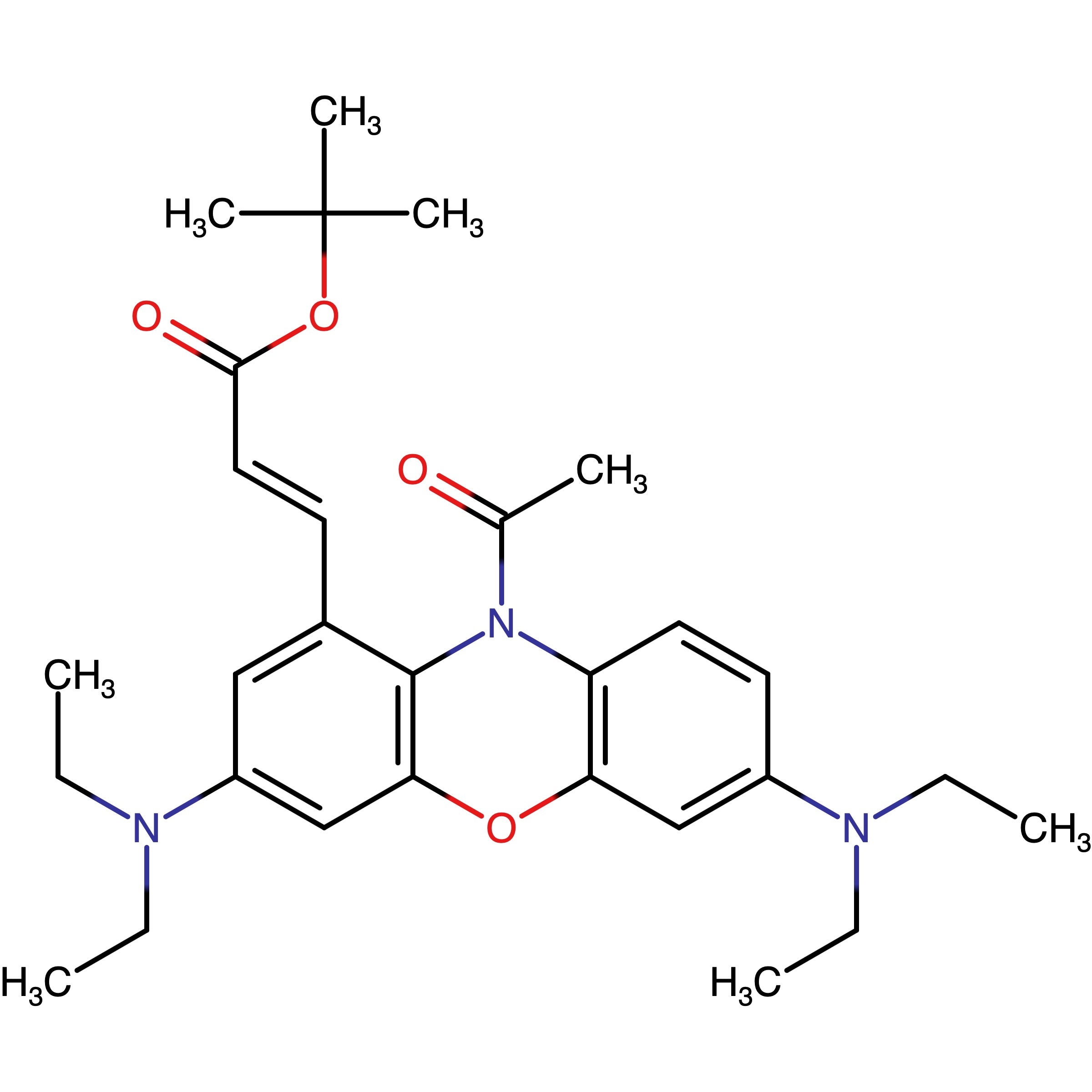 tert-Butyl (E)-3-(10-acetyl-3,7-bis(diethylamino)-10H-phenoxazin-1-yl)