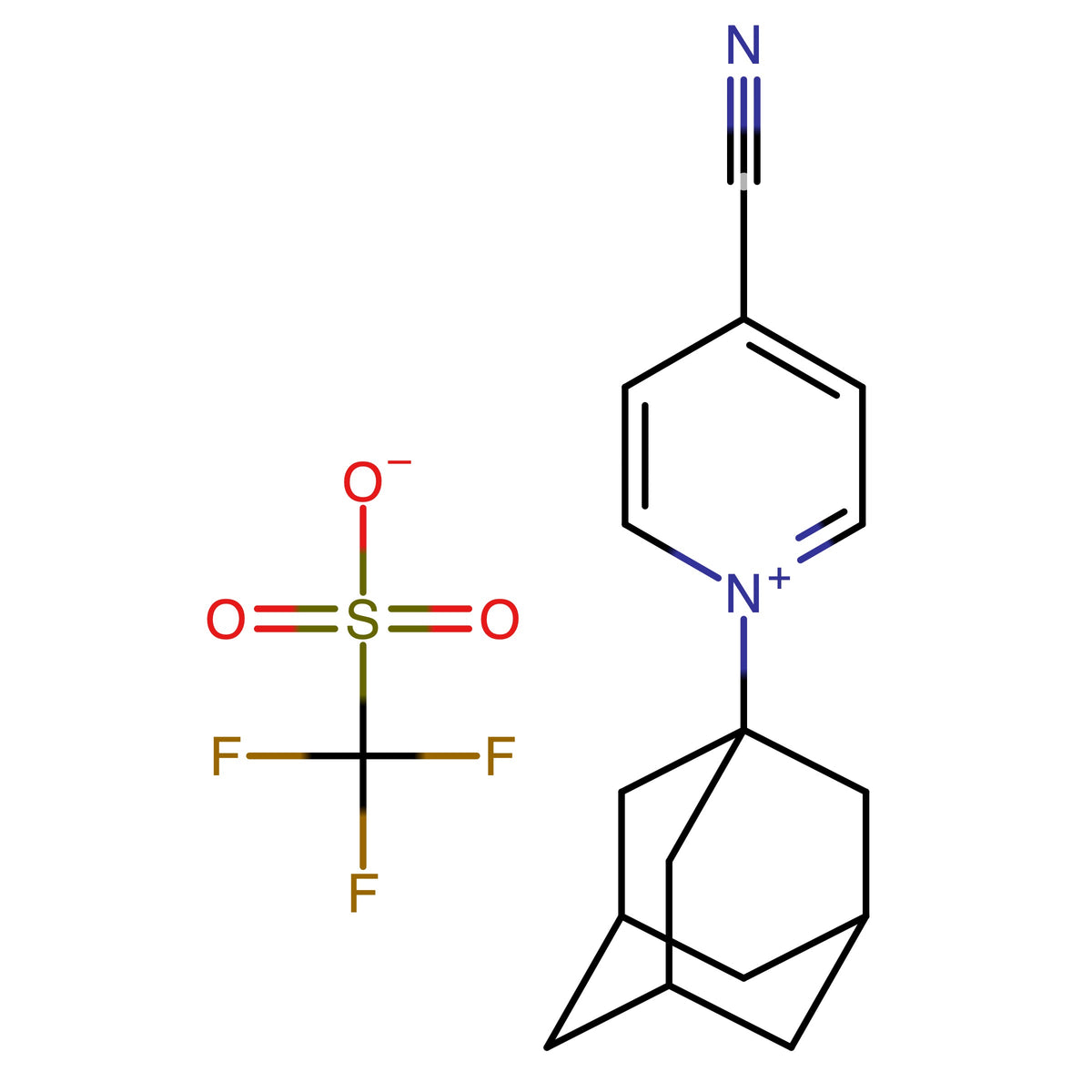 1-Adamantan-1-yl-4-cyanopyridin-1-ium trifluoromethanesulfonate