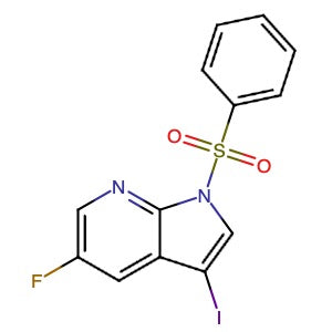 1001413-99-5 | 5-Fluoro-3-iodo-1-(phenylsulfonyl)-1H-pyrrolo[2,3-b]pyridine - Hoffman Fine Chemicals