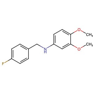 1019542-69-8 | N-(4-Fluorobenzyl)-3,4-dimethoxyaniline - Hoffman Fine Chemicals