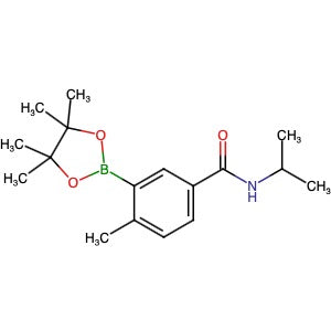 1019918-74-1 | 4-Methyl-N-propan-2-yl-3-(4,4,5,5-tetramethyl-1,3,2-dioxaborolan-2-yl)benzamide - Hoffman Fine Chemicals