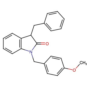 1019995-79-9 | 3-Benzyl-1-(4-methoxybenzyl)-1,3-dihydroindol-2-one - Hoffman Fine Chemicals