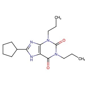 102146-07-6 | 8-Cyclopentyl-1,3-dipropyl-1H-purine-2,6(3H,7H)-dione - Hoffman Fine Chemicals