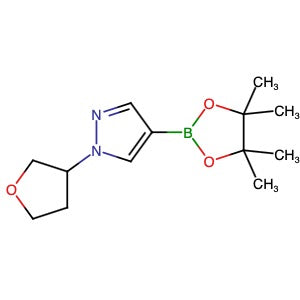 1029715-63-6 | 1-(Tetrahydrofuran-3-yl)-4-(4,4,5,5-tetramethyl-1,3,2-dioxaborolan-2-yl)-1H-pyrazole - Hoffman Fine Chemicals