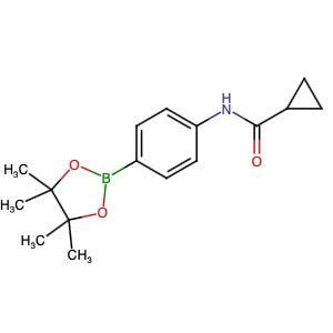 1031747-45-1 | N-[4-(4,4,5,5-Tetramethyl-1,3,2-dioxaborolan-2-yl)phenyl]cyclopropanecarboxamide - Hoffman Fine Chemicals