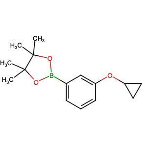 1035690-24-4 | 2-[3-(Cyclopropyloxy)phenyl]-4,4,5,5-tetramethyl-1,3,2-dioxaborolane - Hoffman Fine Chemicals